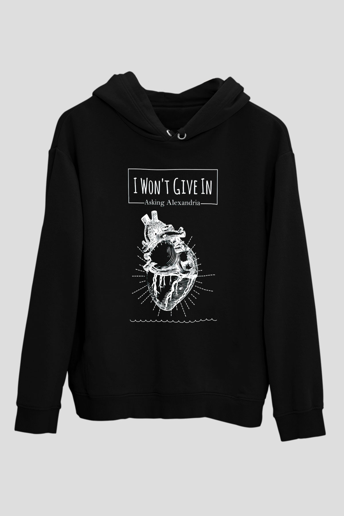 Asking Alexandria Siyah Unisex Hoodie