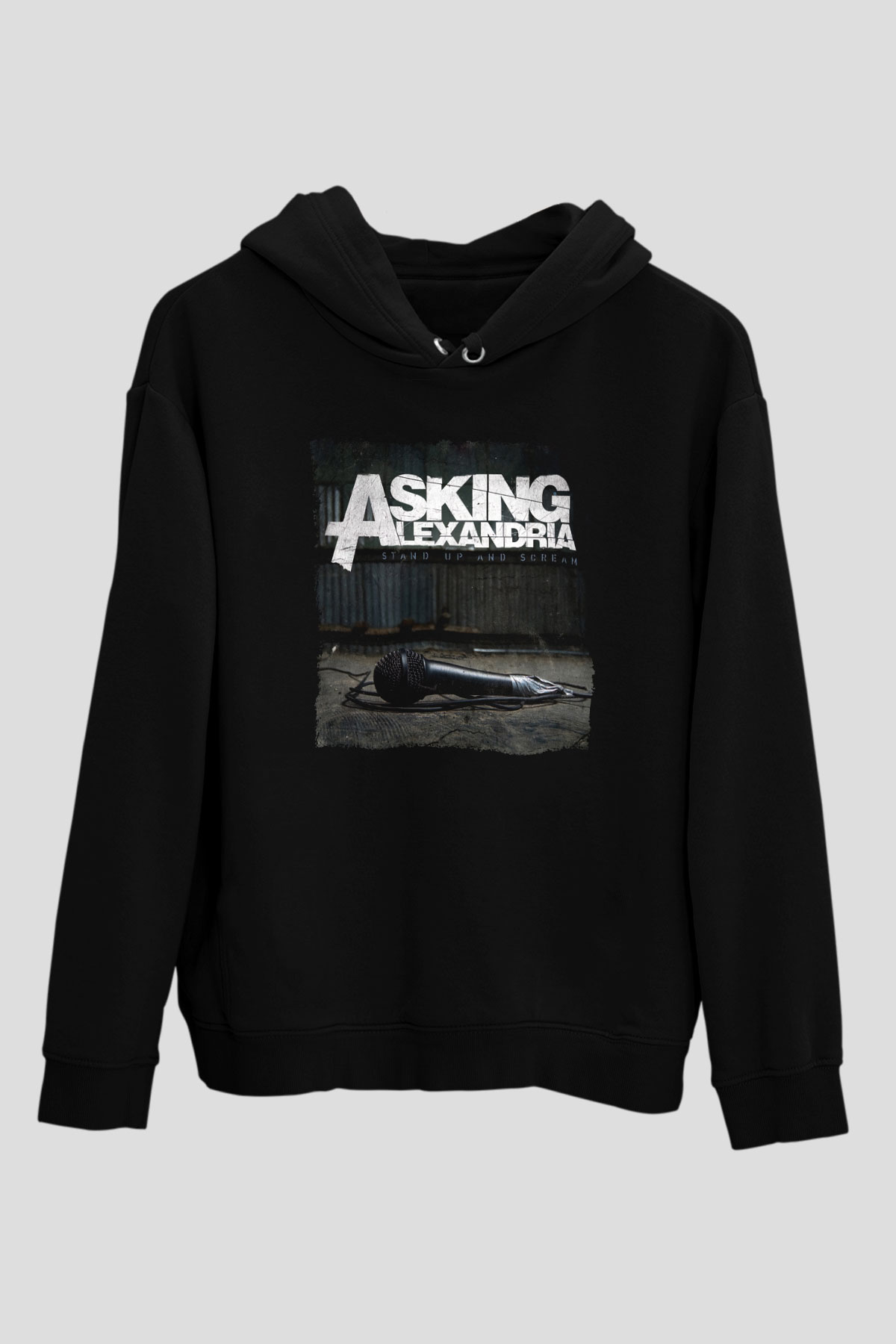 Asking Alexandria Siyah Unisex Kapüşonlu Sweatshirt