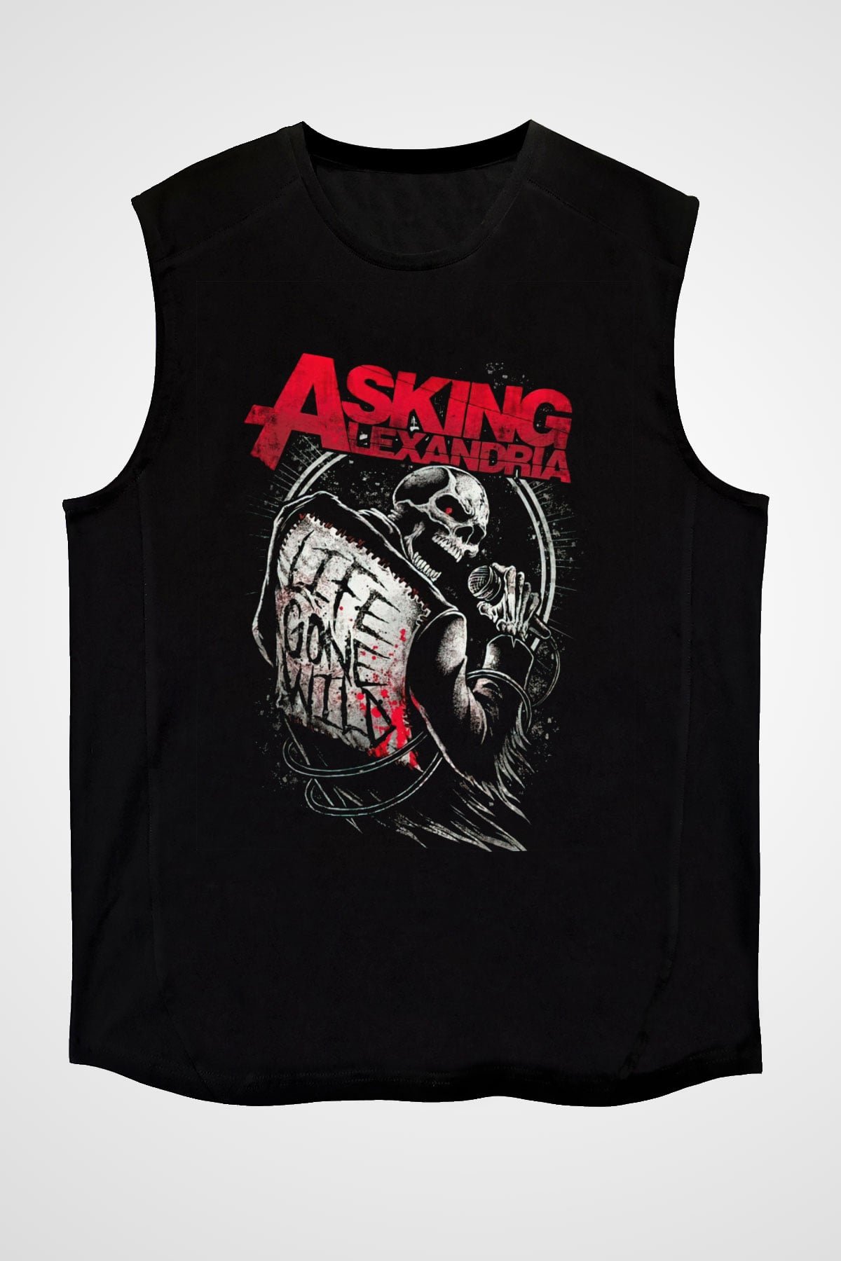Asking Alexandria Siyah Unisex Kolsuz Tişört