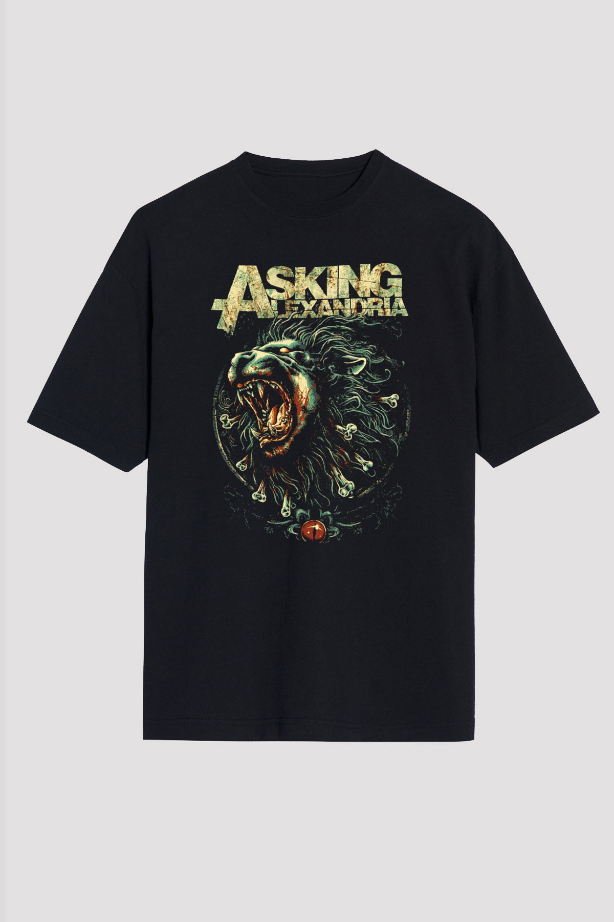 Asking Alexandria Siyah Unisex Oversize Tişört T-Shirt