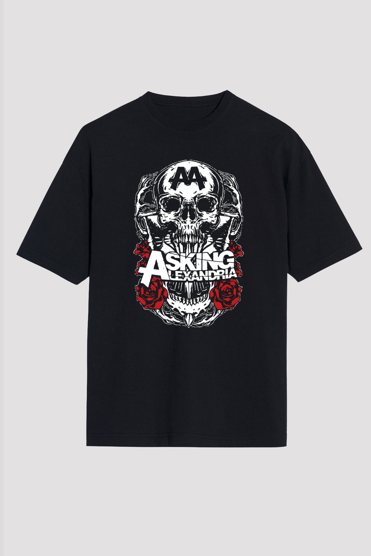 Asking Alexandria Siyah Unisex Oversize Tişört T-Shirt