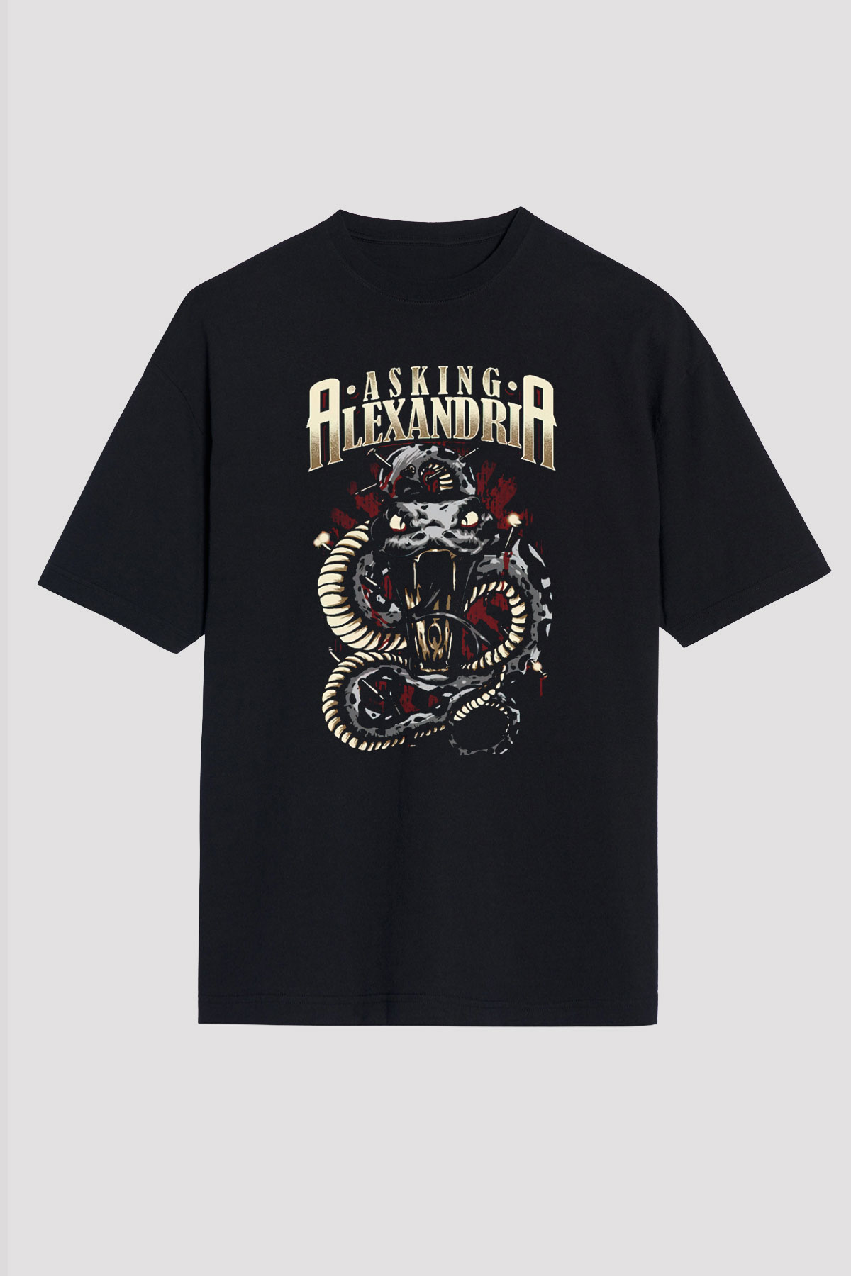 Asking Alexandria Siyah Unisex Tişört T-Shirt - TişörtFabrikası