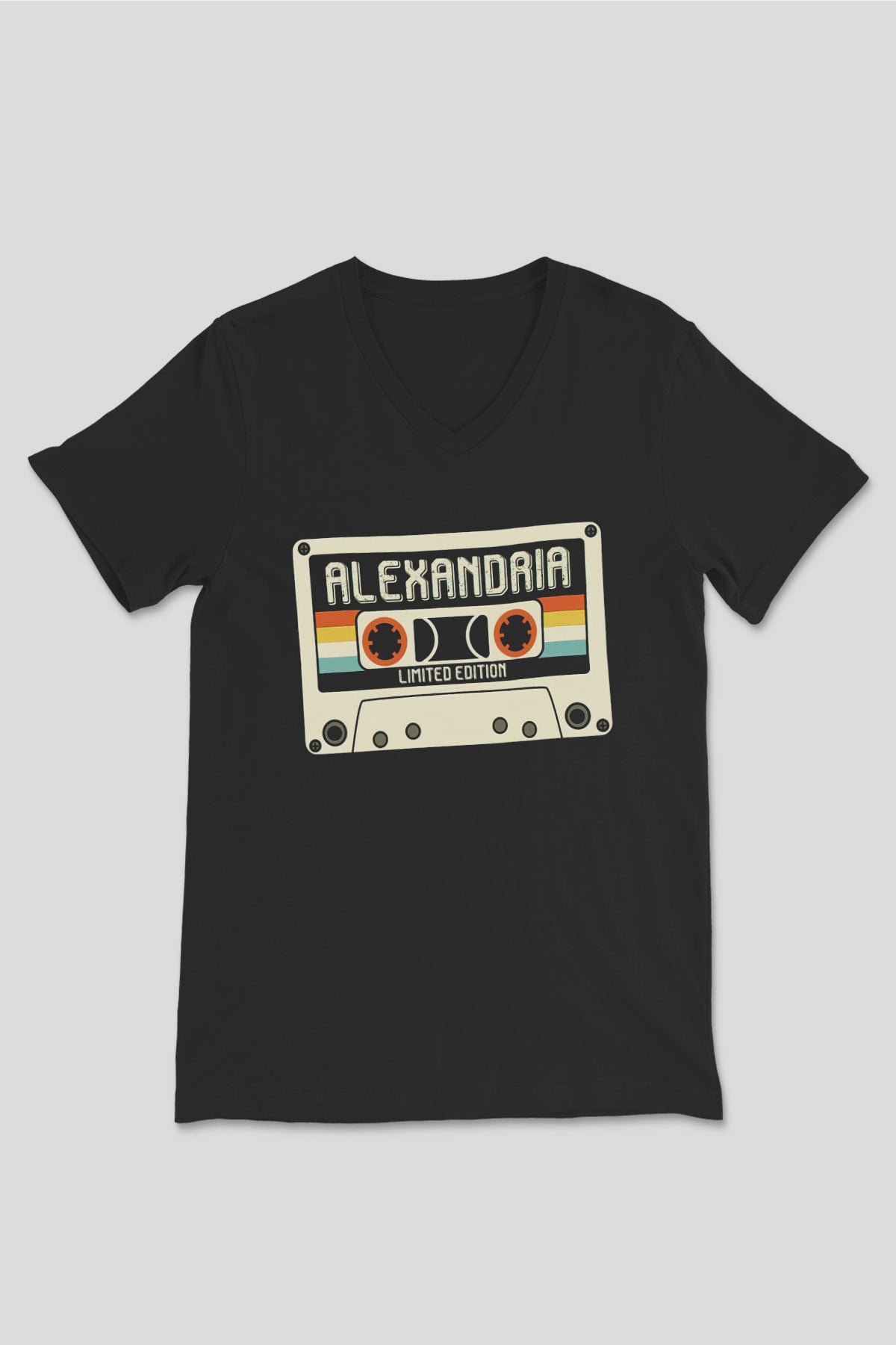 Asking Alexandria Siyah Unisex V Yaka Tişört