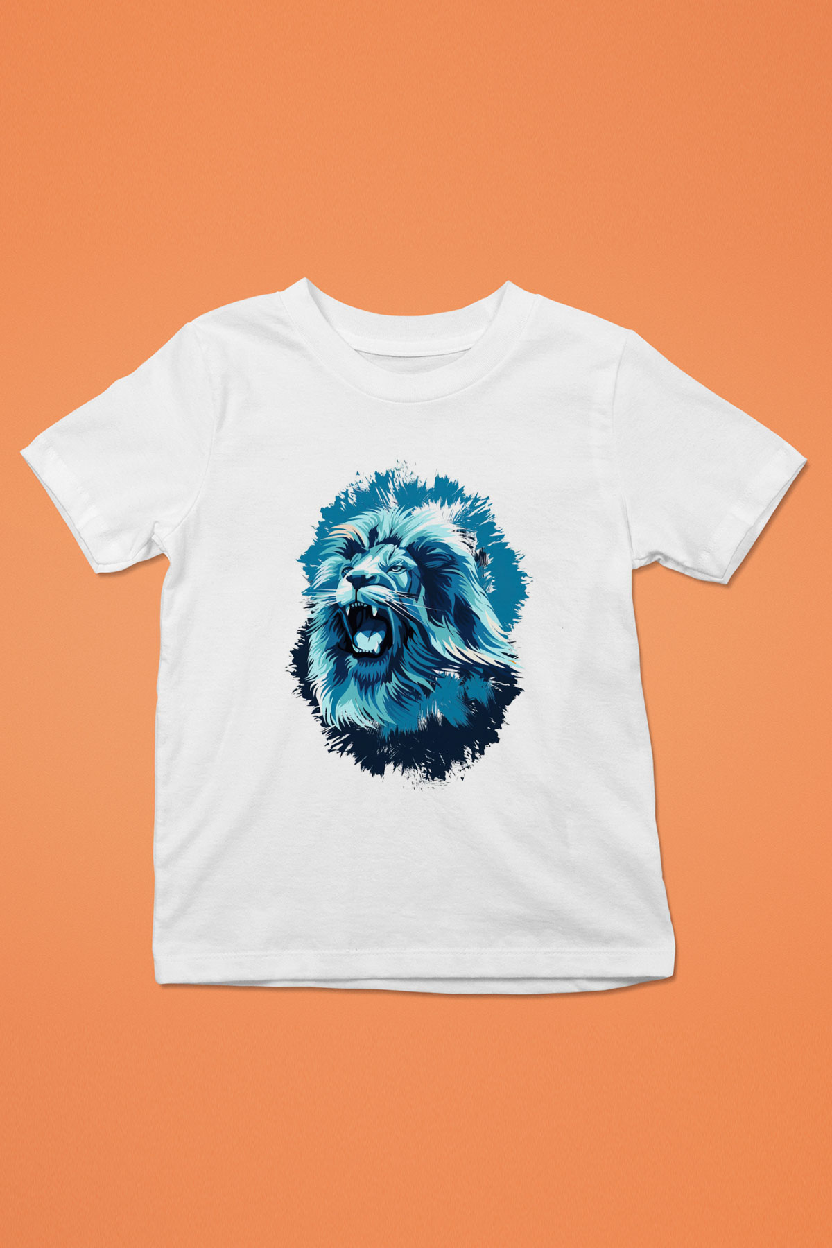 Aslan Beyaz Unisex Çocuk Tişört
