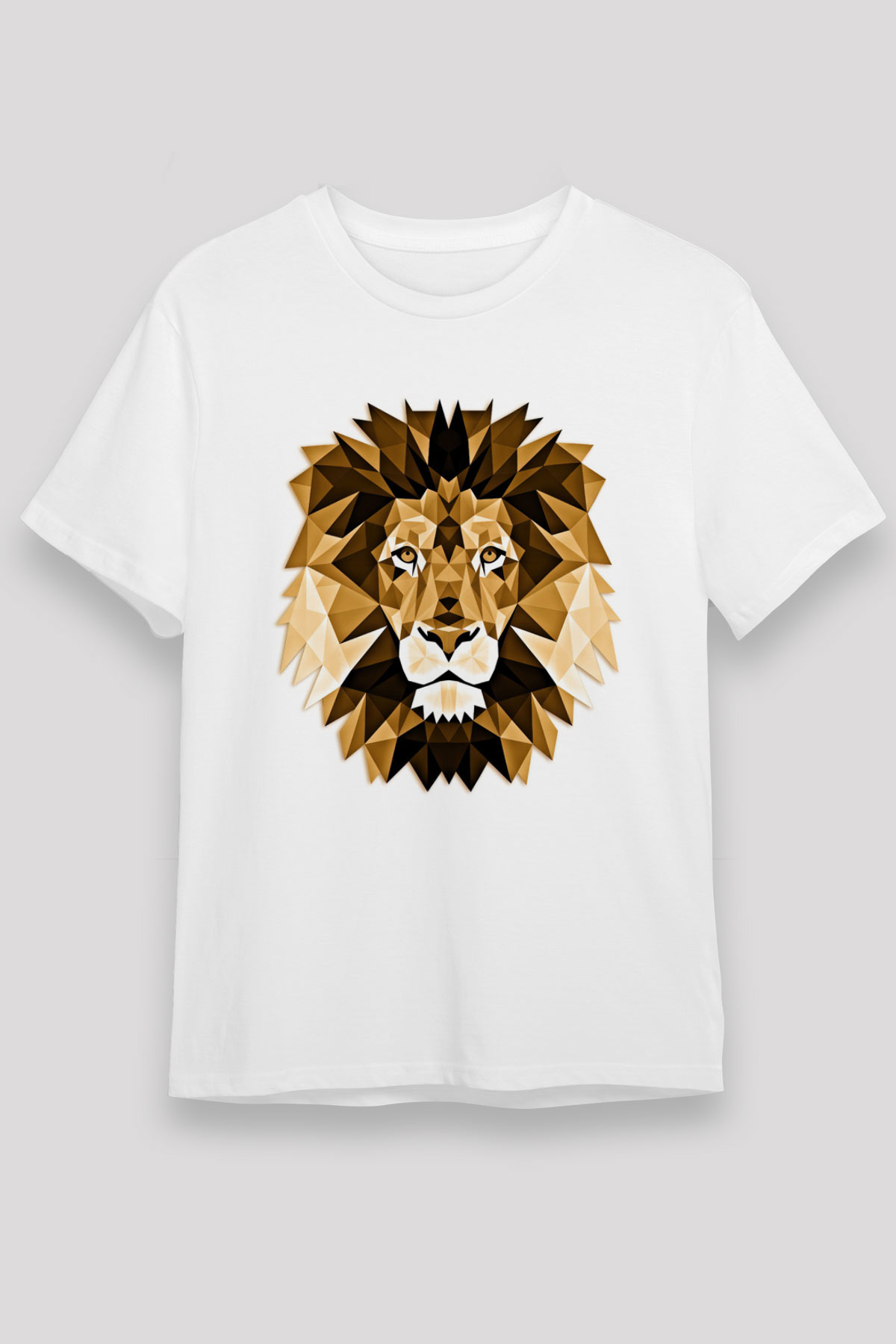 Aslan Beyaz Unisex Tişört T-Shirt - TişörtFabrikası
