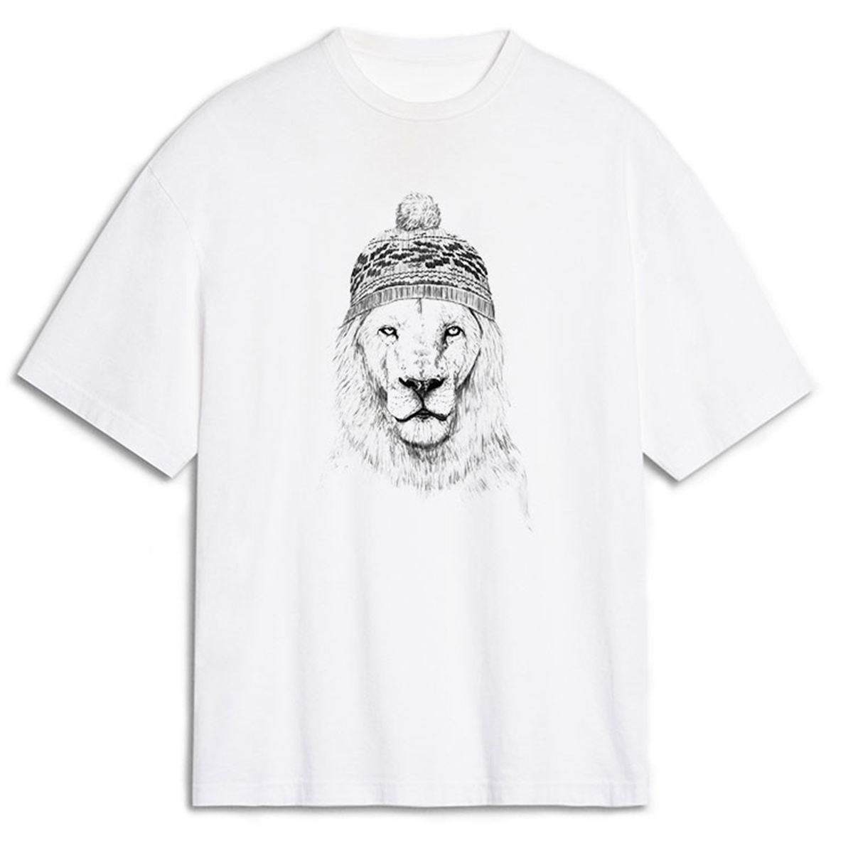 Aslan Oversize Tişört Oversize T-Shirt OSS1549