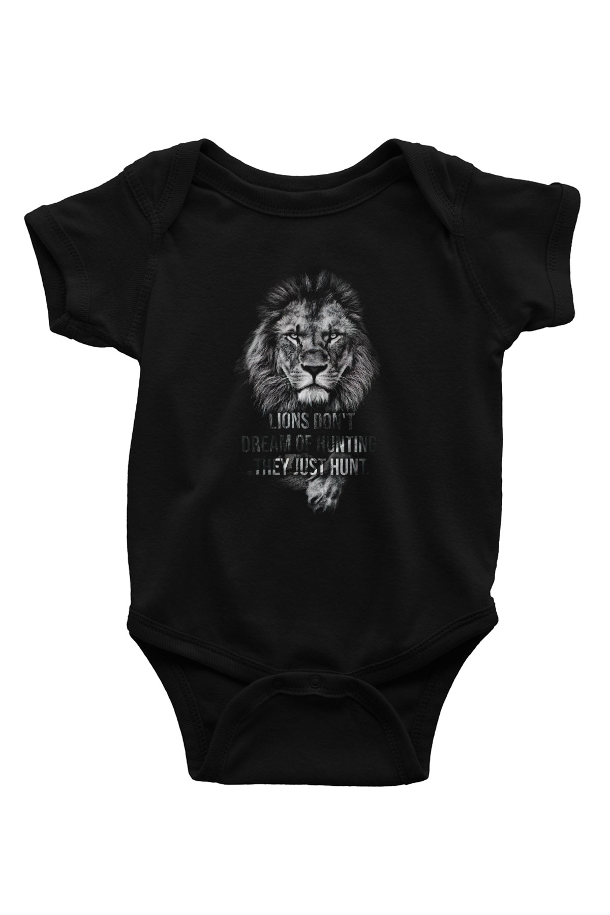 Aslan Siyah Bebek Body - Zıbın