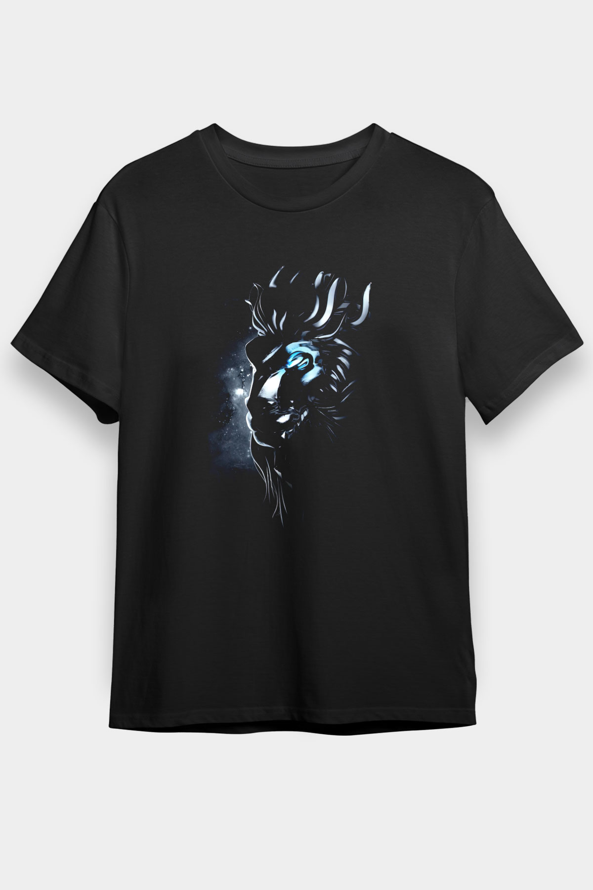 Aslan Siyah Unisex Tişört T-Shirt - TişörtFabrikası