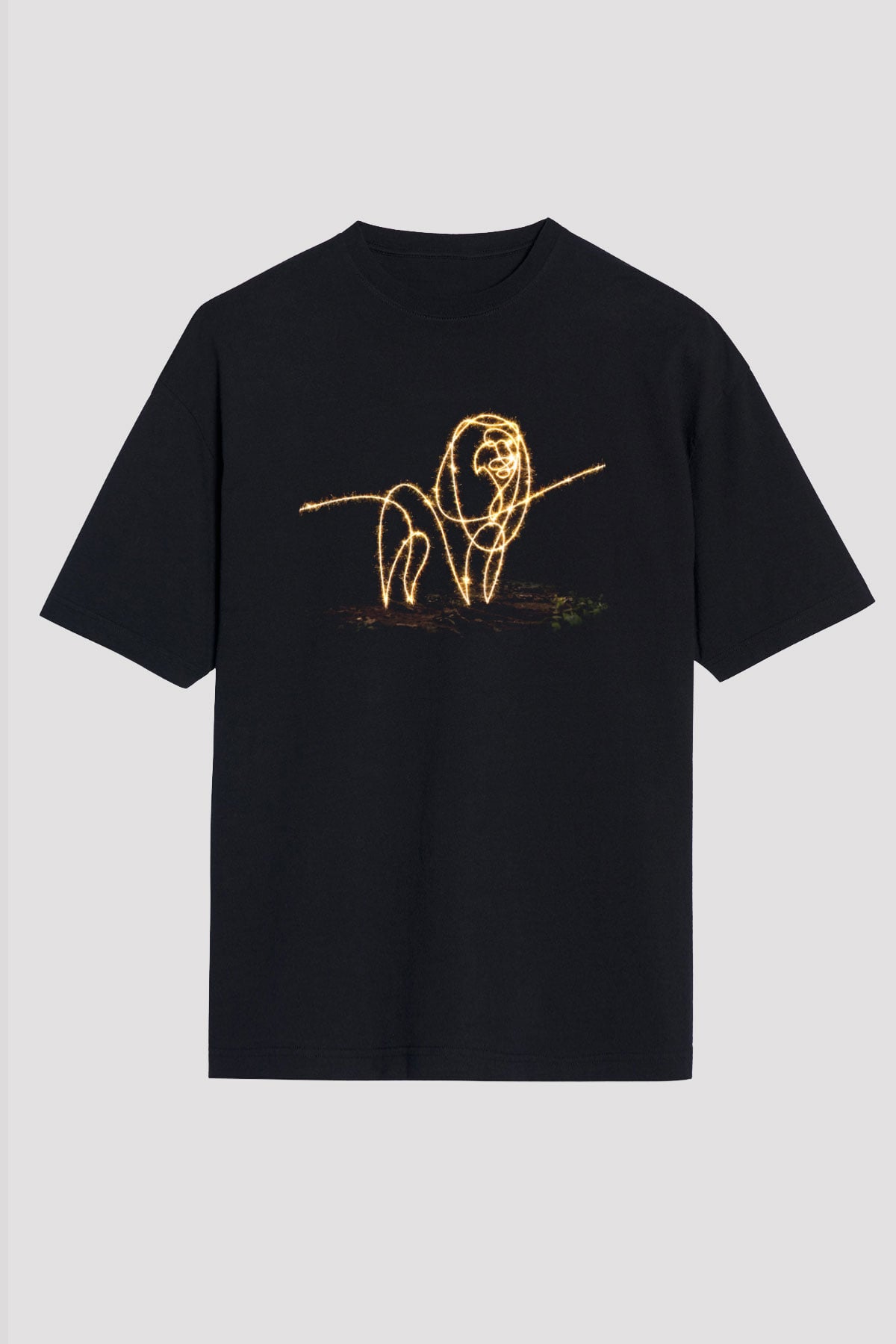Aslan Siyah Unisex Tişört T-Shirt - TişörtFabrikası