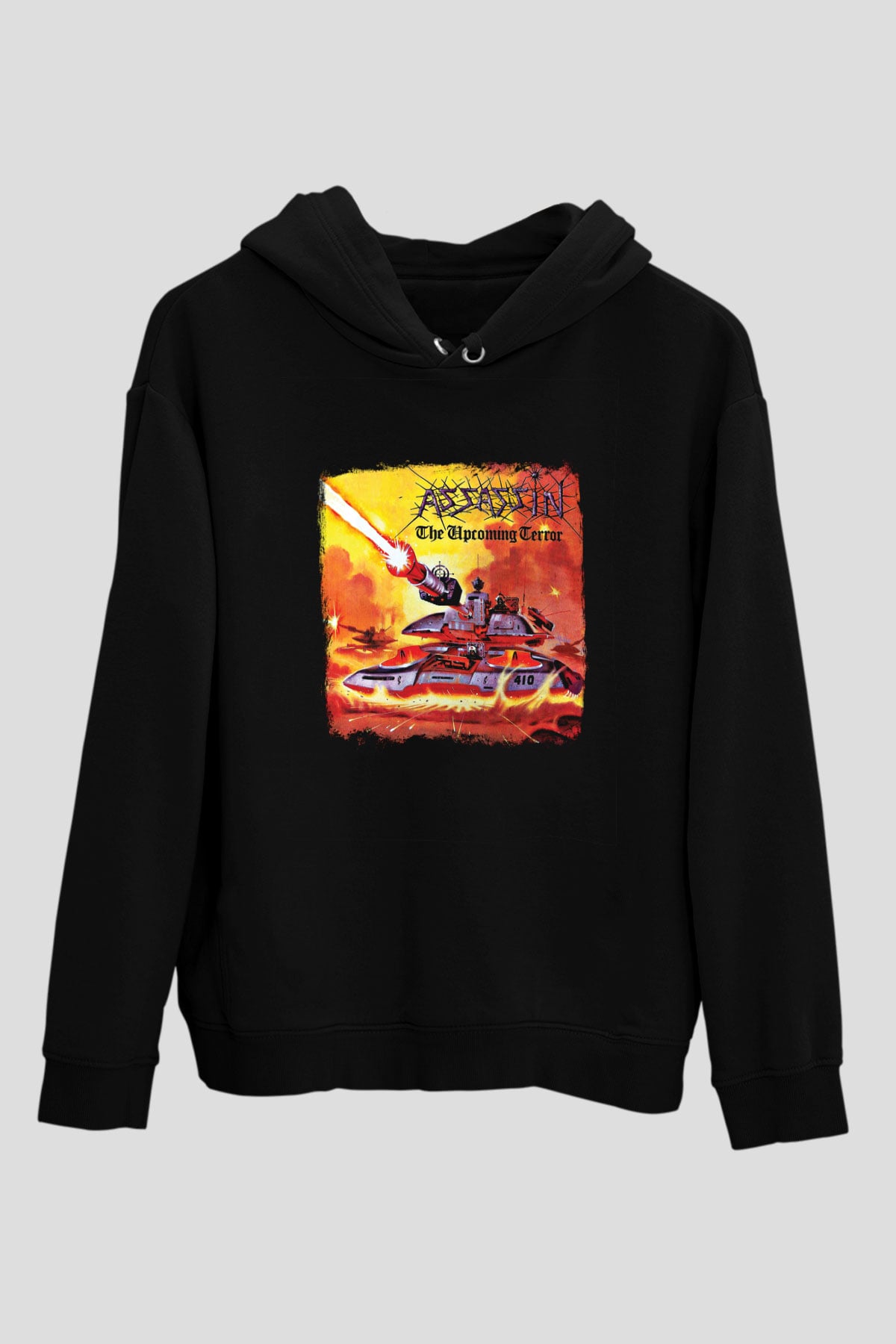 Assassin Baskılı Unisex Siyah Hoodie