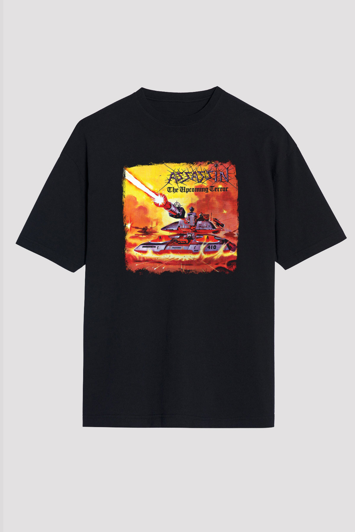 Assassin Baskılı Unisex Siyah Oversize Tişört