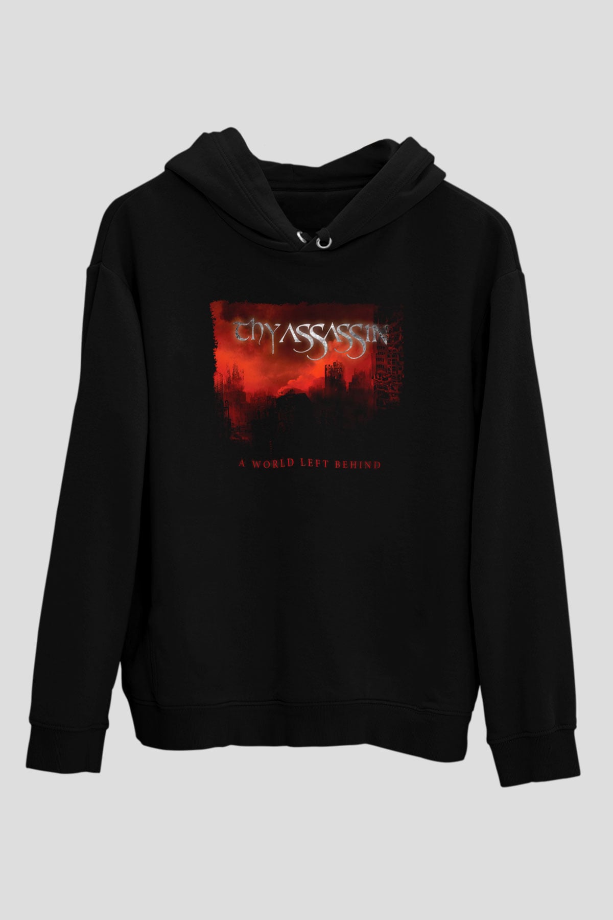 Assassin Siyah Unisex Kapüşonlu Sweatshirt