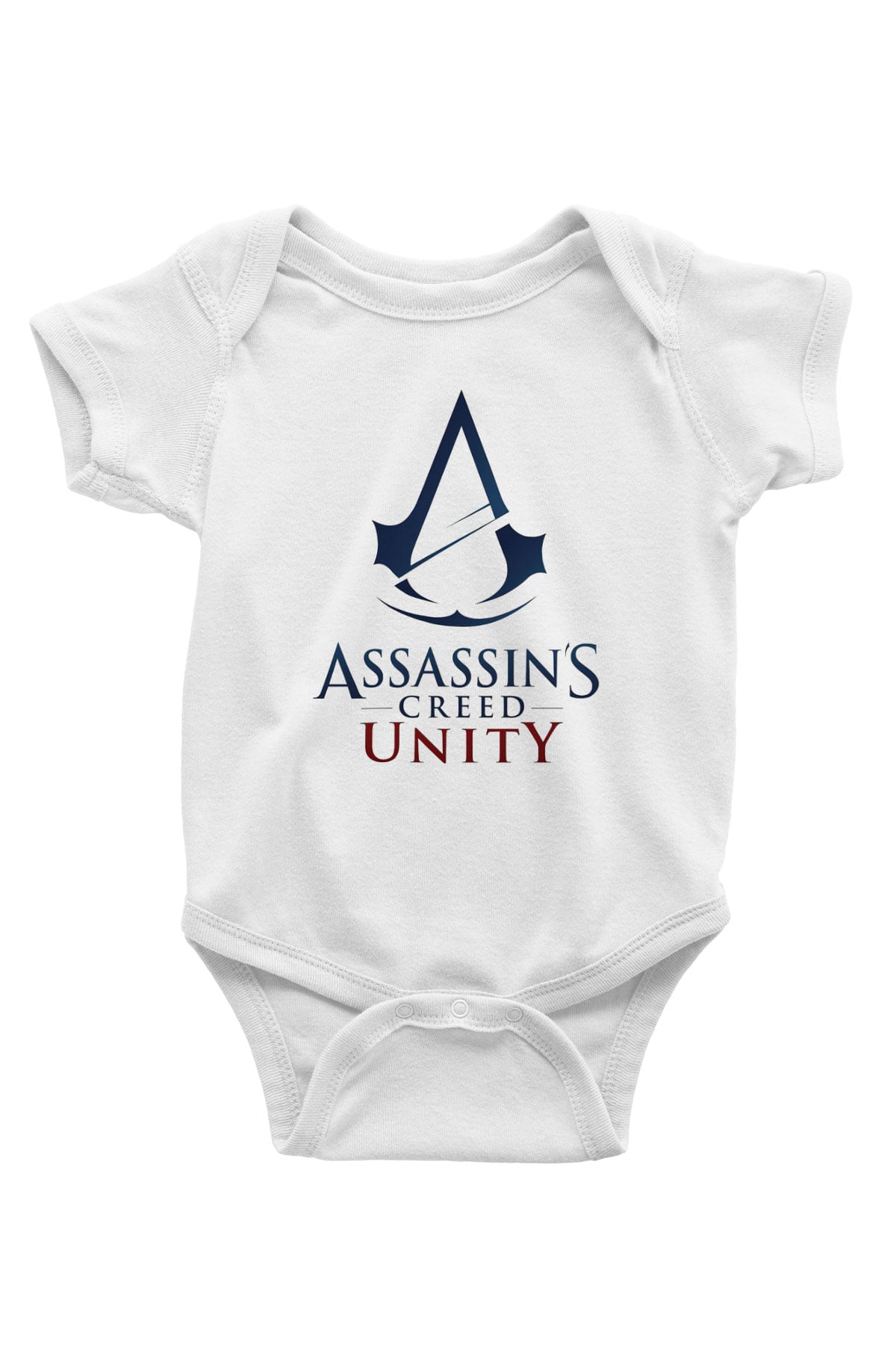 Assassin's Creed Baskılı Beyaz Unisex Bebek Body - Zıbın
