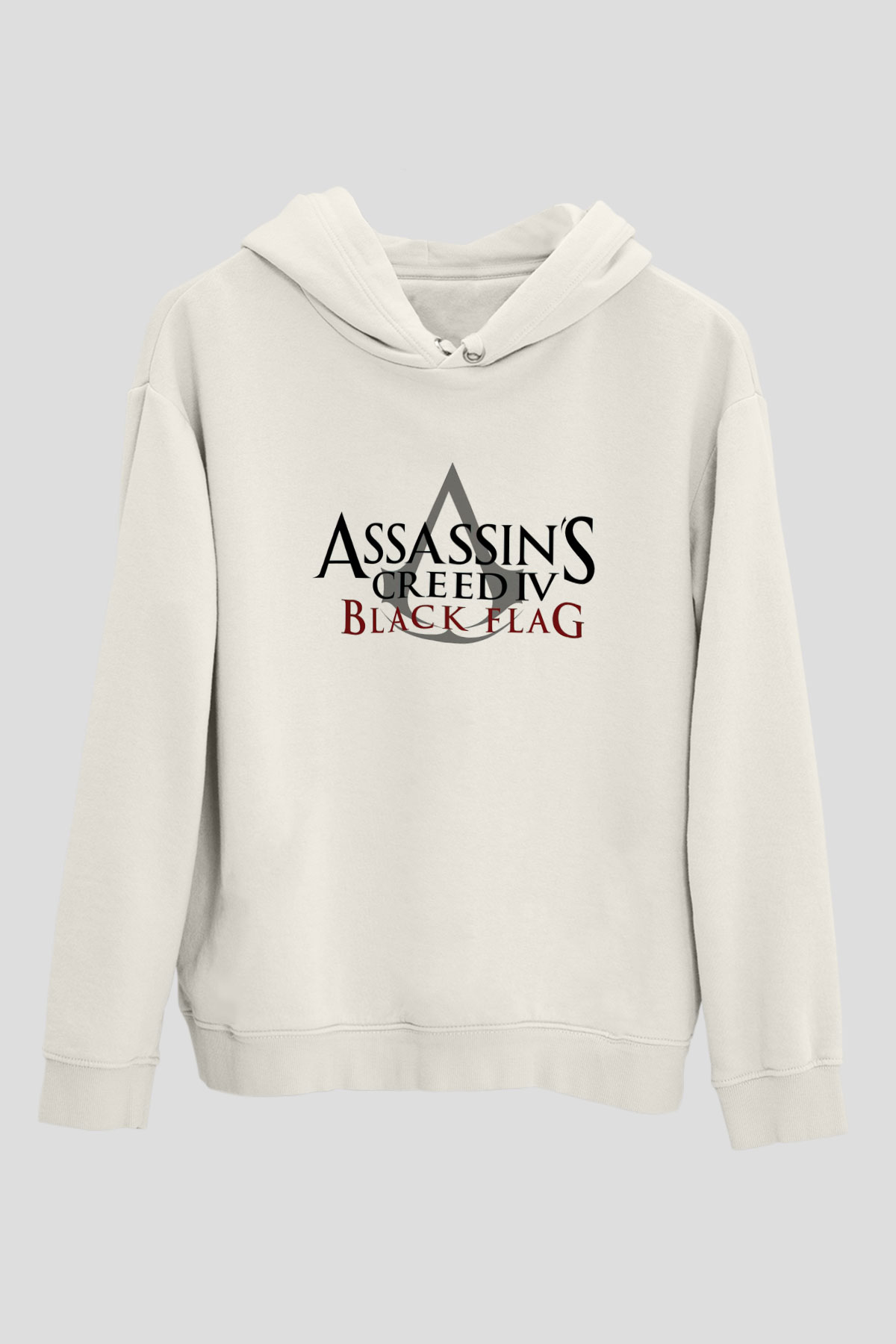 Assassin's Creed Beyaz Unisex Kapşonlu Sweatshirt
