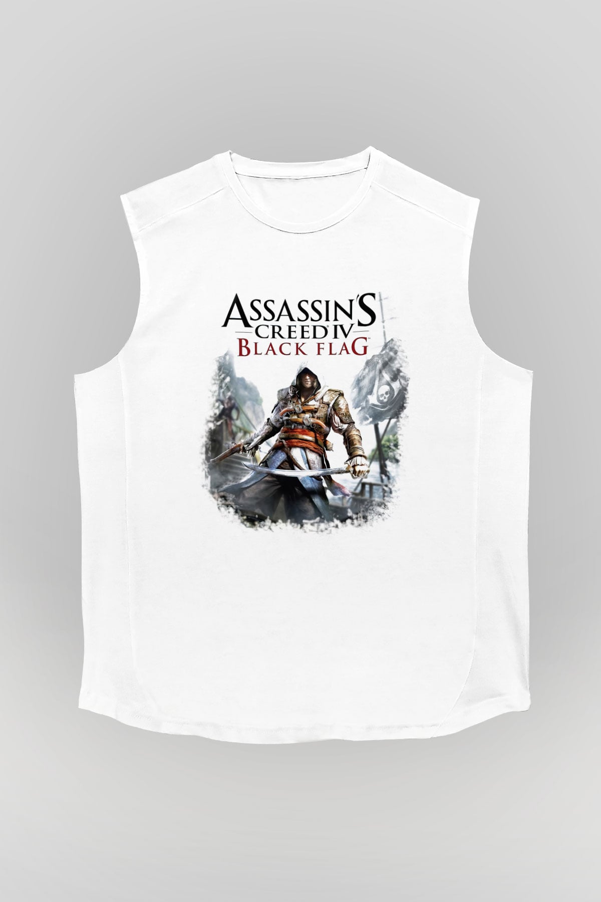 Assassin's Creed Beyaz Unisex Kolsuz Tişört