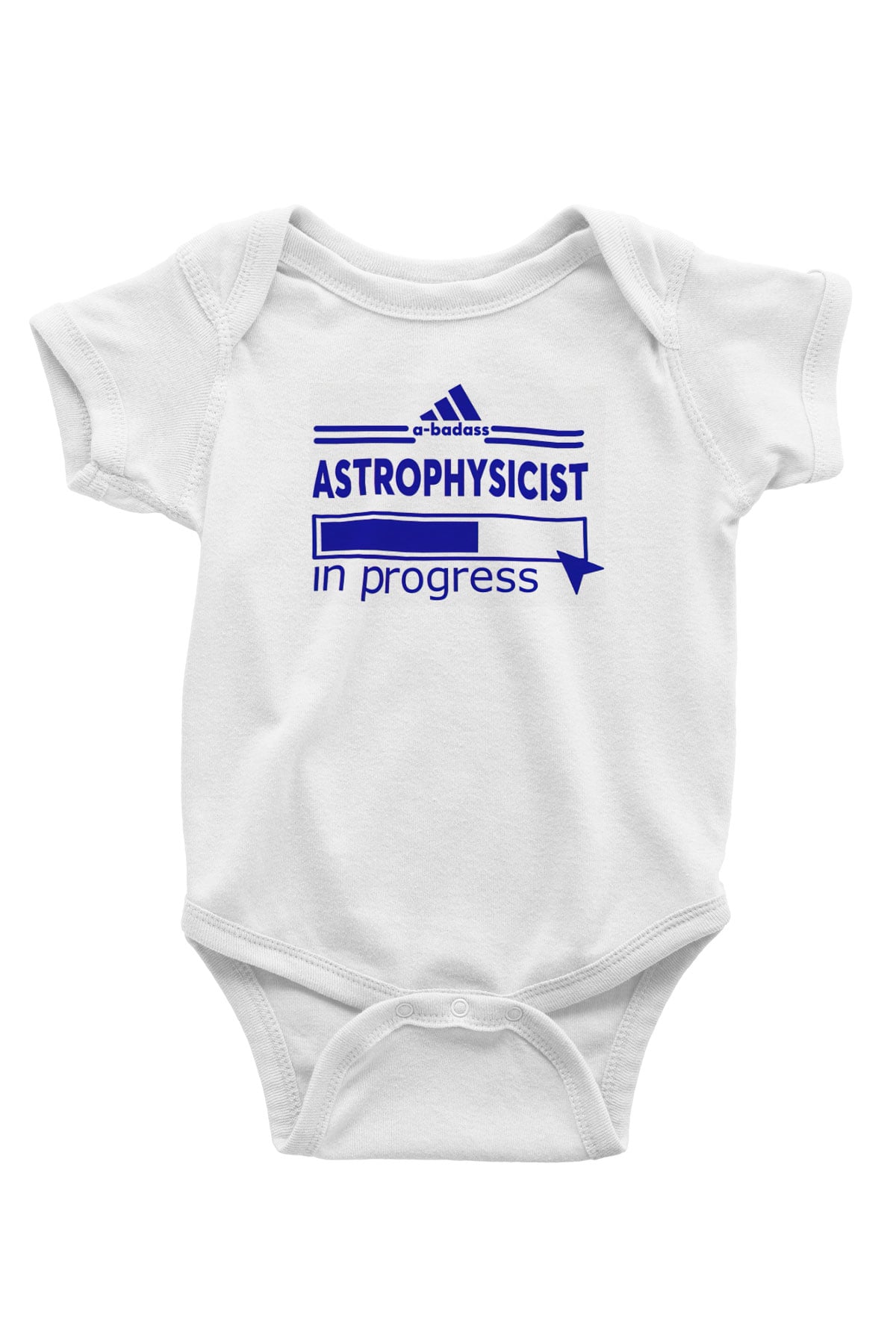 Astrofizikçi Beyaz Bebek Body - Zıbın