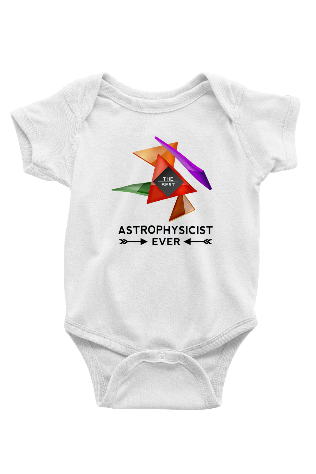 Astrofizikçi Beyaz Bebek Body - Zıbın