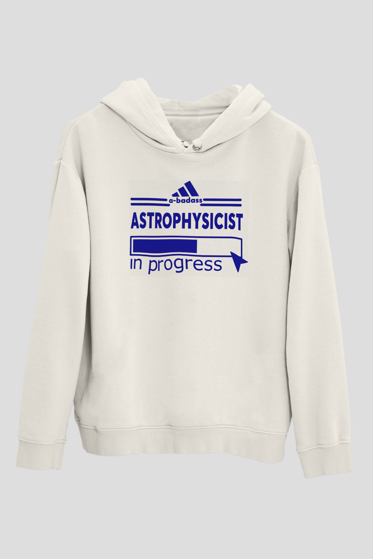 Astrofizikçi Beyaz Unisex Kapüşonlu Sweatshirt