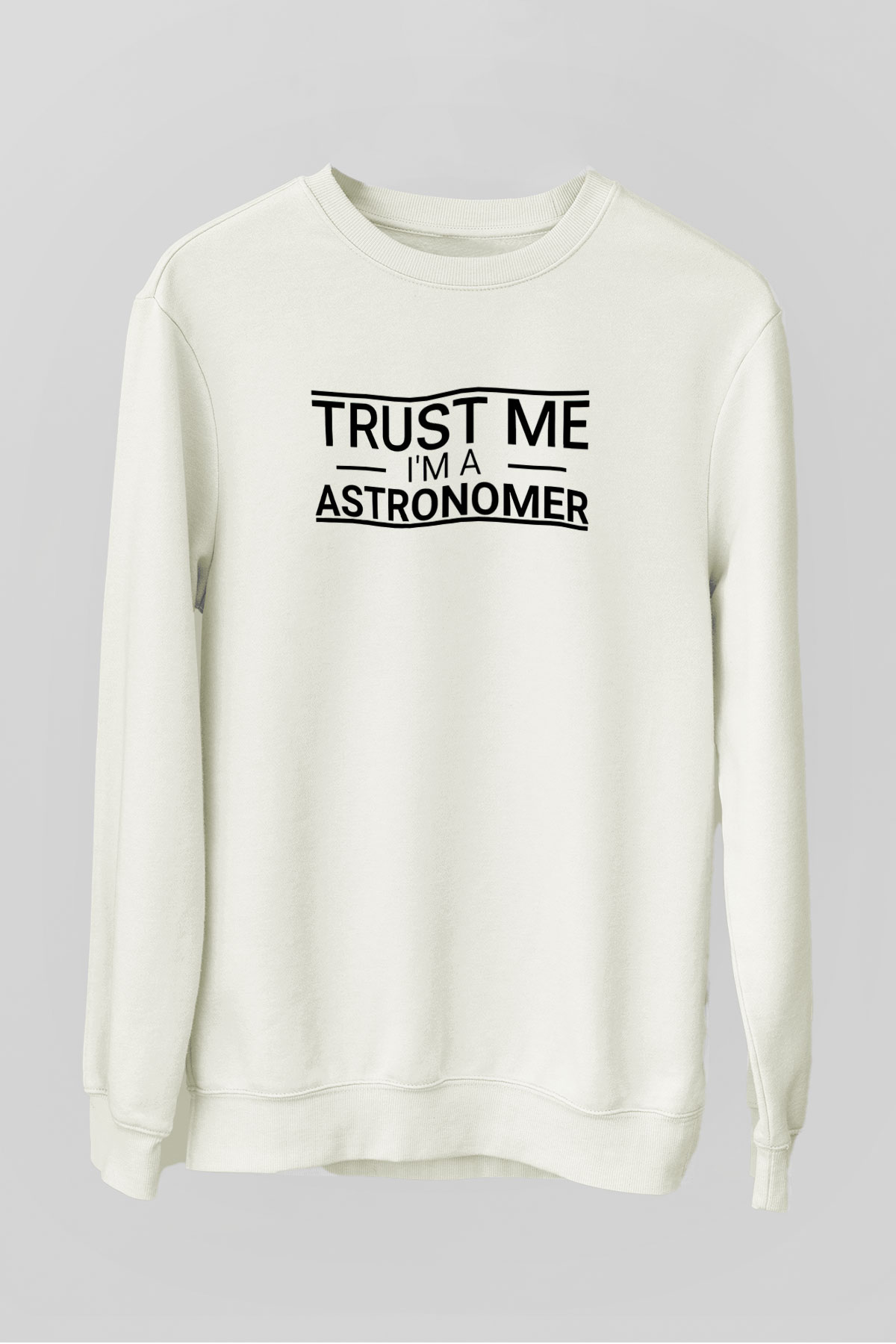 Astrofizikçi Beyaz Unisex Sweatshirt
