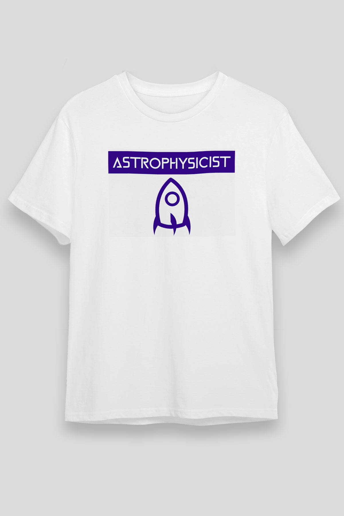 Astrofizikçi Beyaz Unisex Tişört T-Shirt - TişörtFabrikası