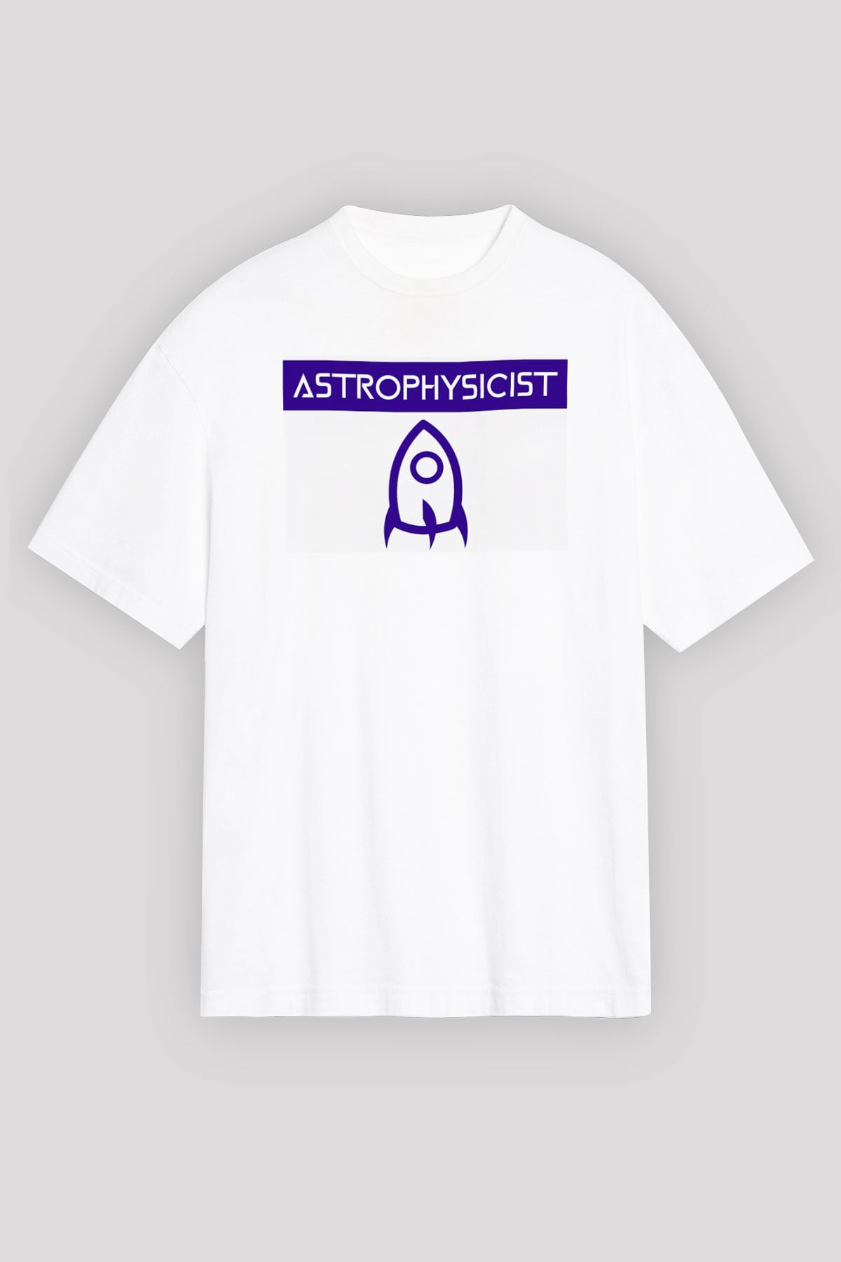 Astrofizikçi Beyaz Unisex Tişört T-Shirt - TişörtFabrikası