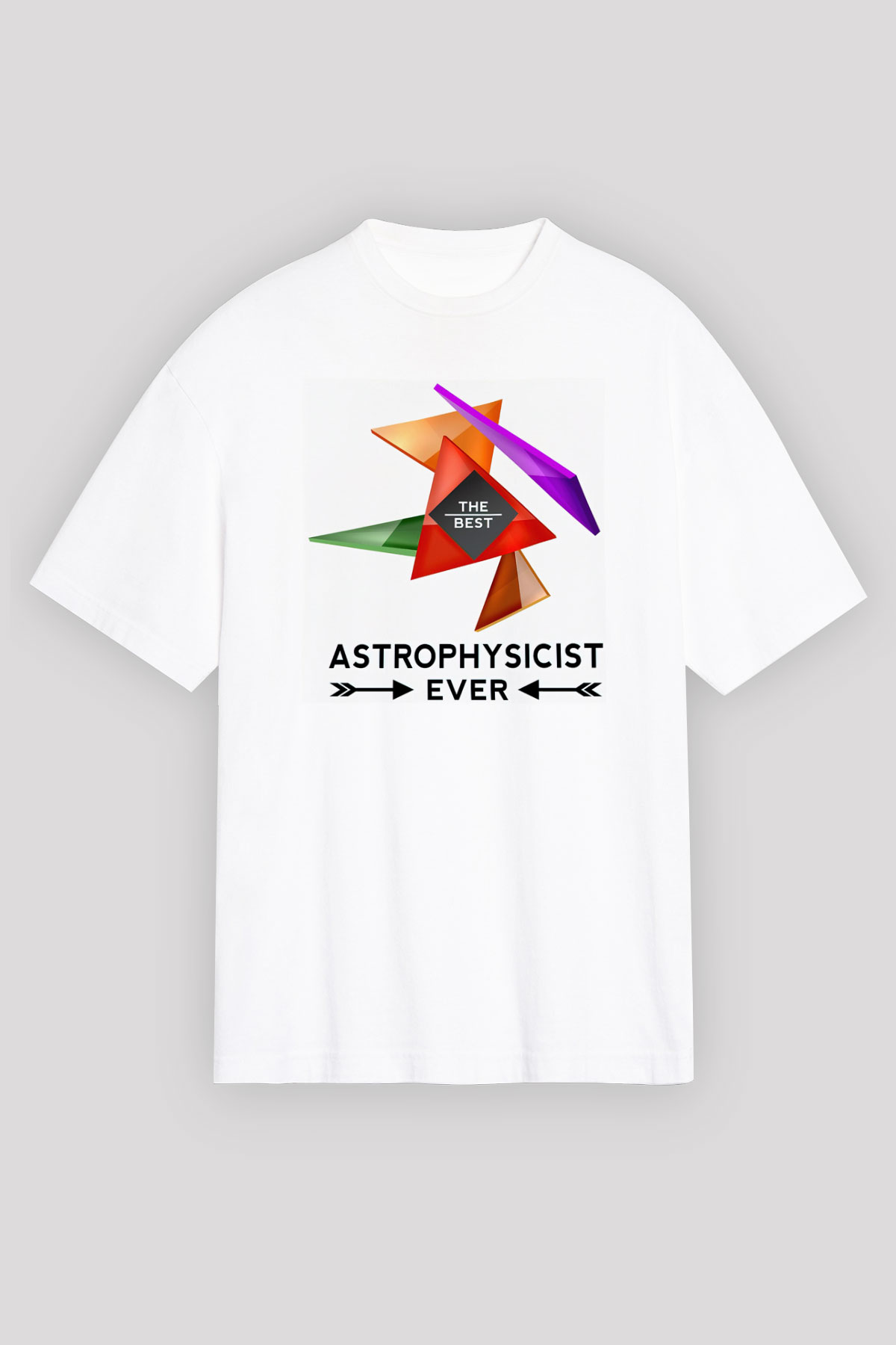 Astrofizikçi Beyaz Unisex Tişört T-Shirt - TişörtFabrikası