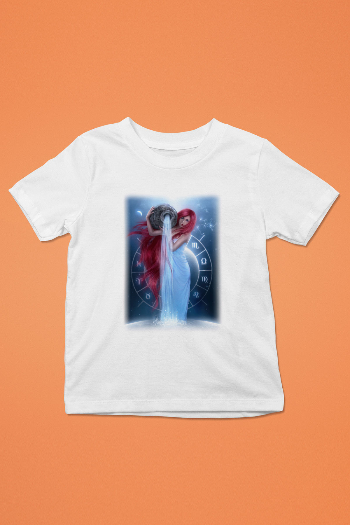 Astrolog Baskılı Beyaz Unisex Çocuk Tişört
