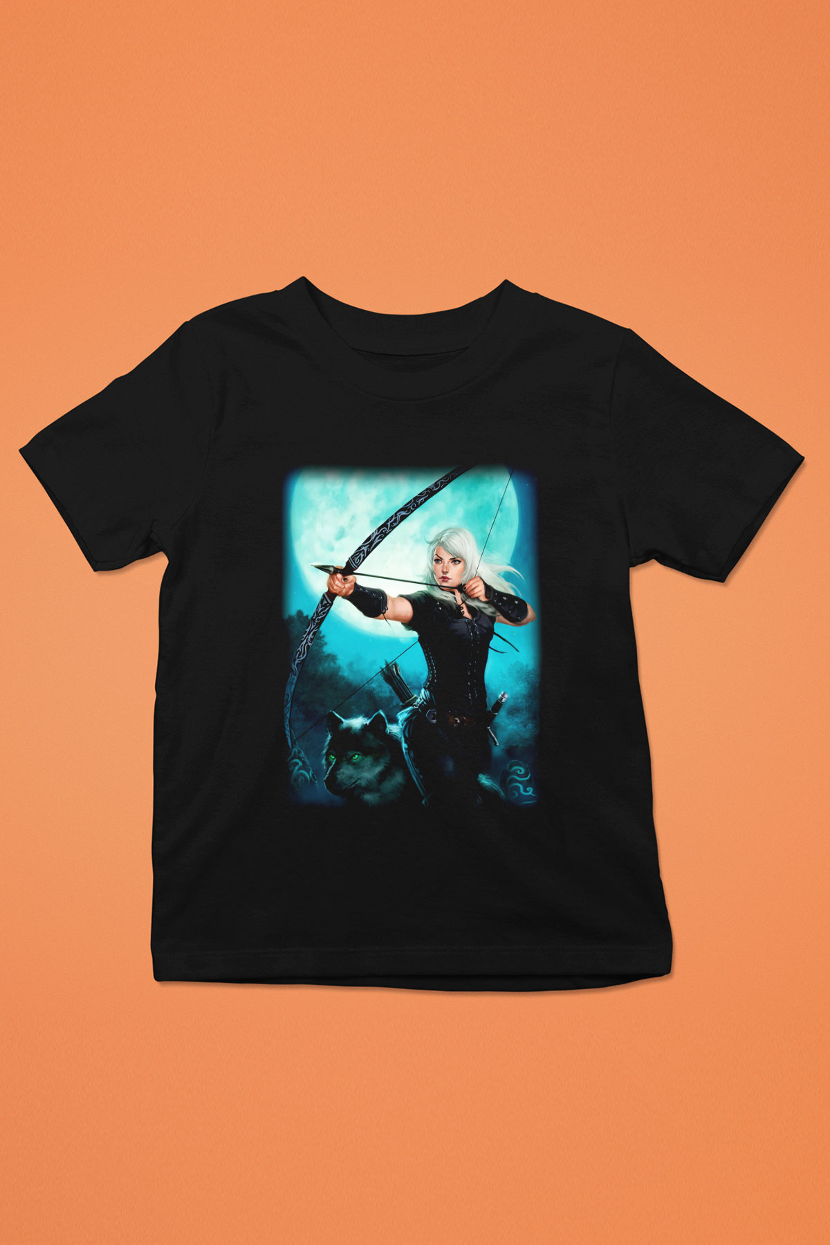 Astrolog Baskılı Siyah Unisex Çocuk Tişört