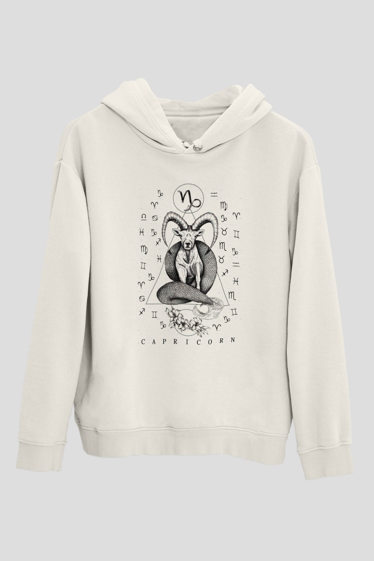 Astrolog Beyaz Unisex Hoodie