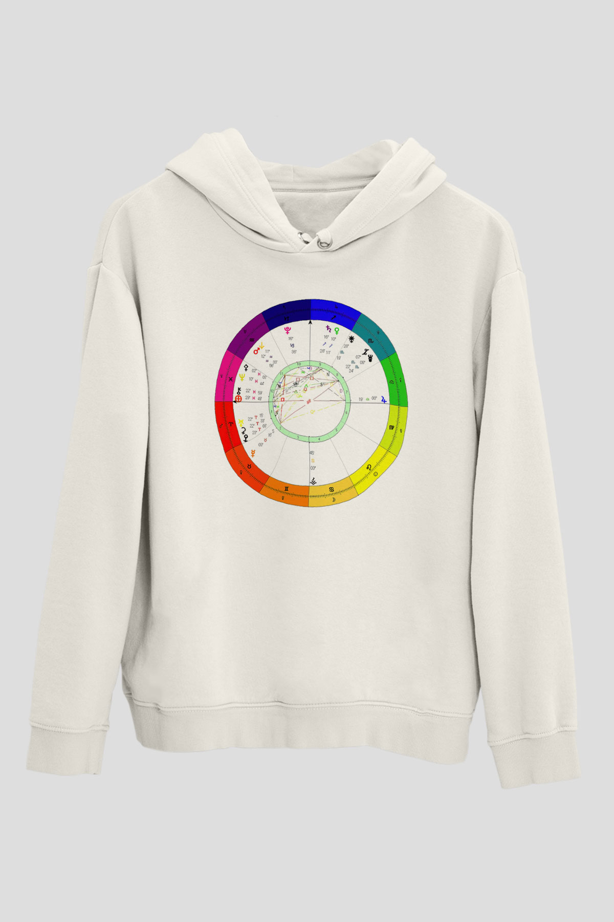 Astrolog Beyaz Unisex Hoodie