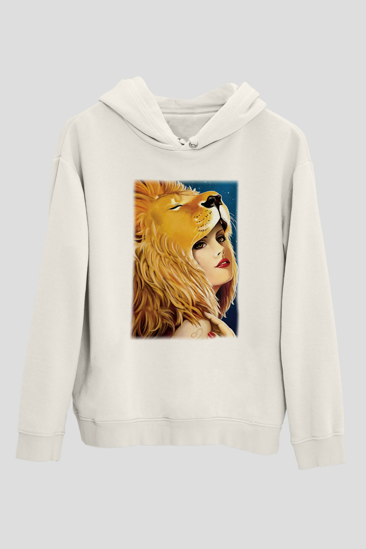 Astrolog Beyaz Unisex Hoodie