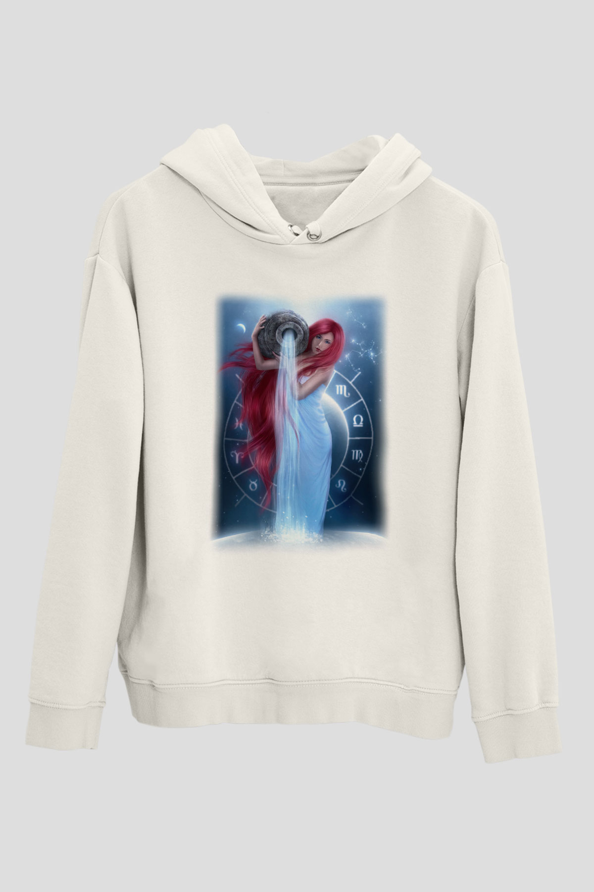 Astrolog Beyaz Unisex Hoodie