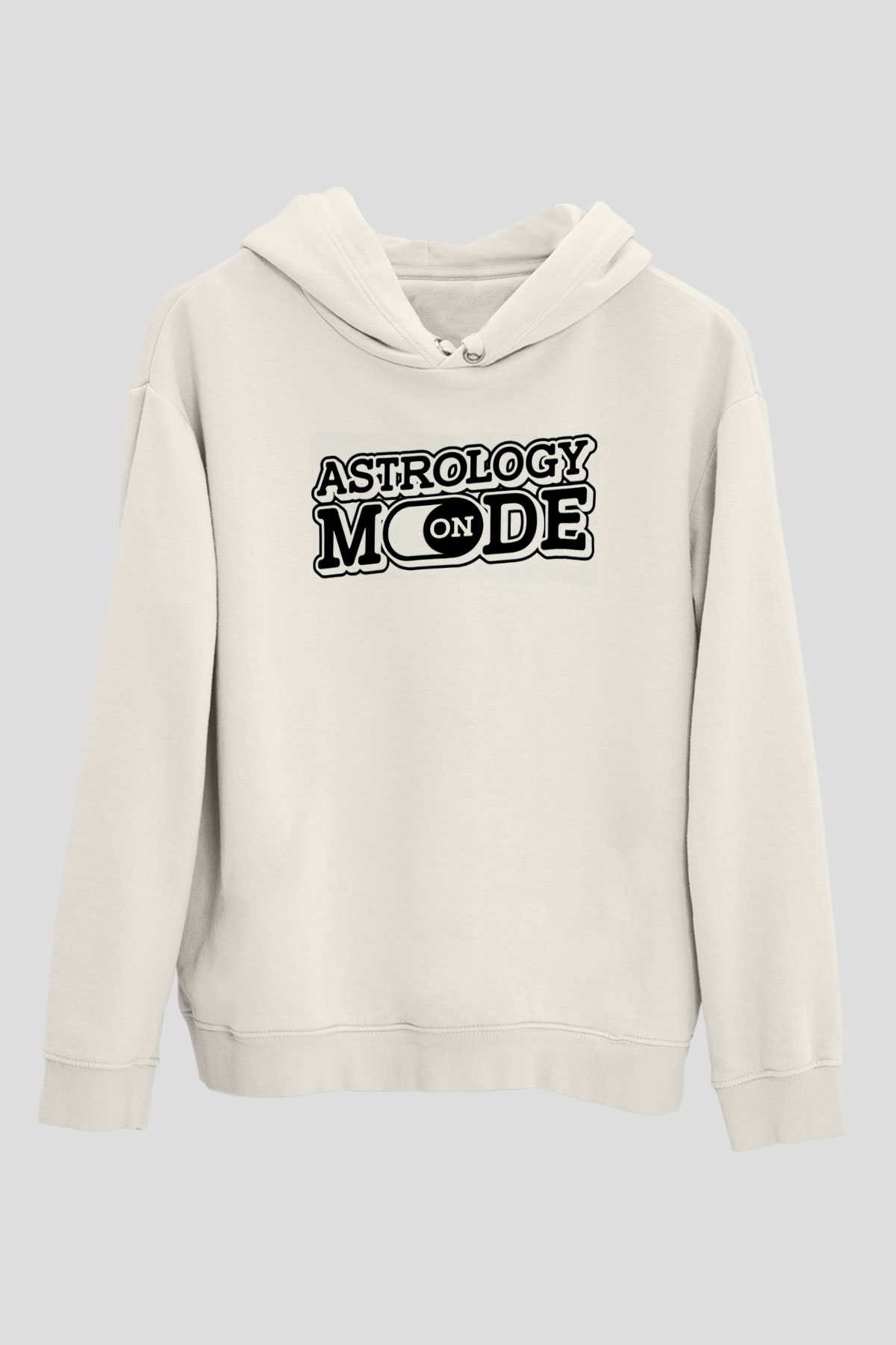 Astrolog Beyaz Unisex Kapüşonlu Sweatshirt