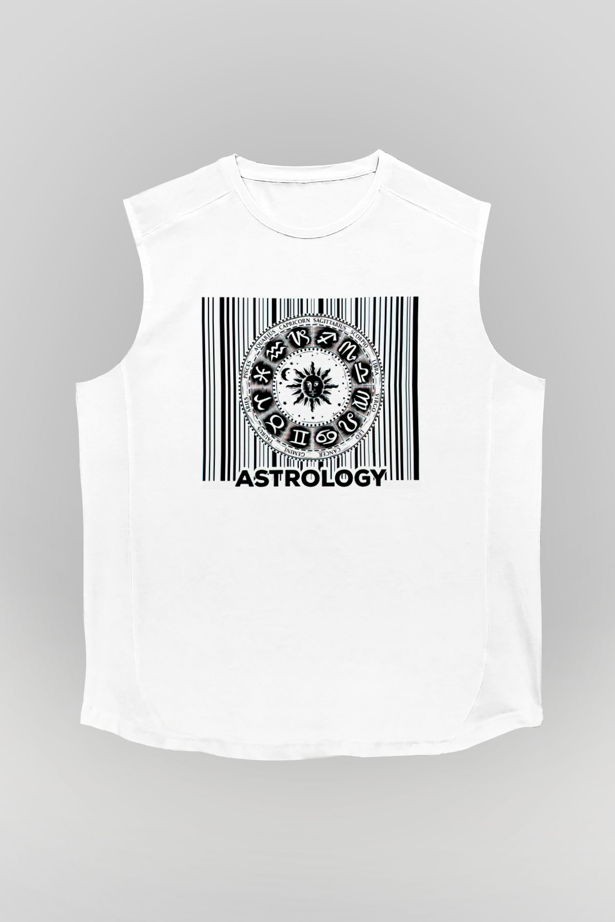 Astrolog Beyaz Unisex Kolsuz Tişört