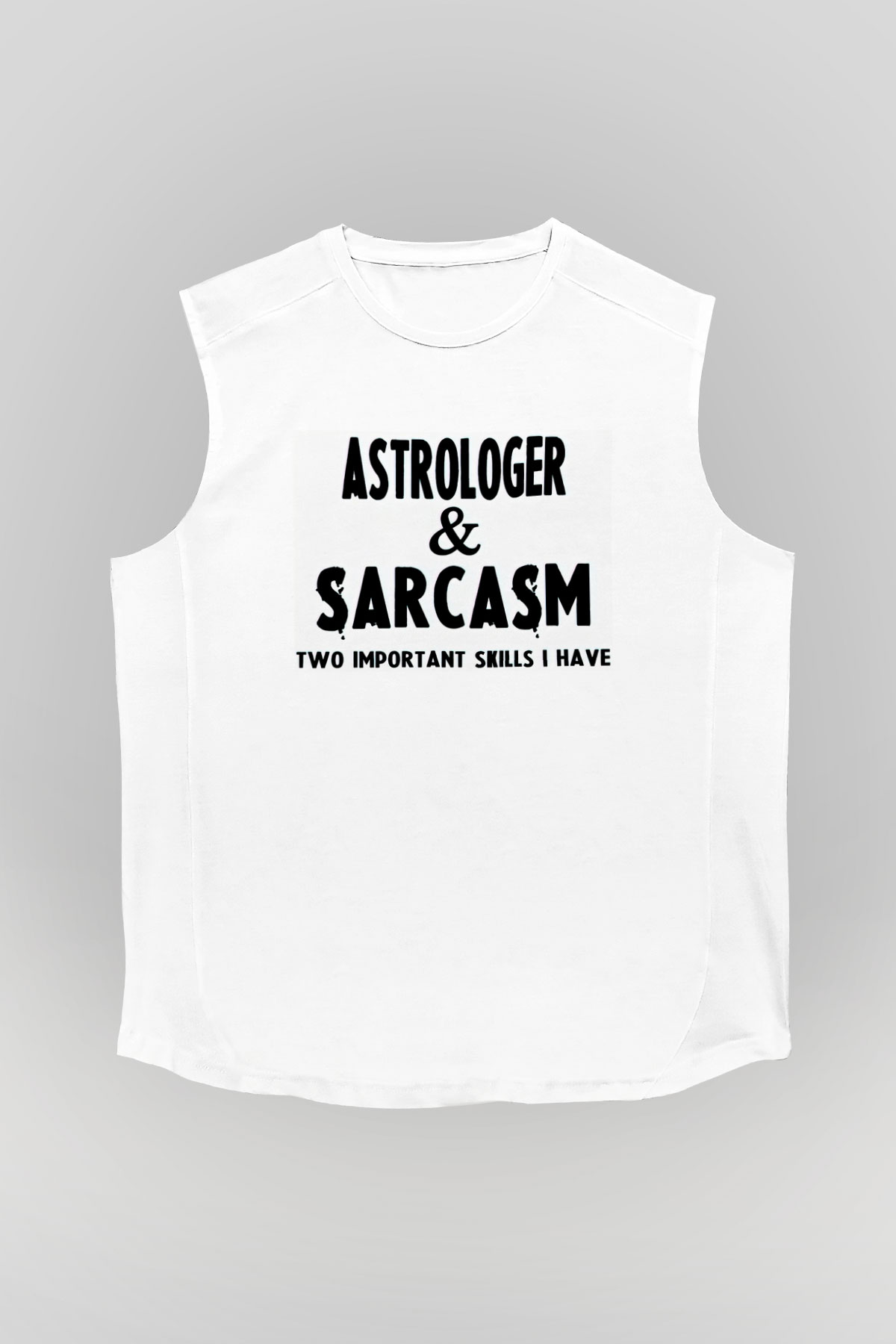 Astrolog Beyaz Unisex Kolsuz Tişört