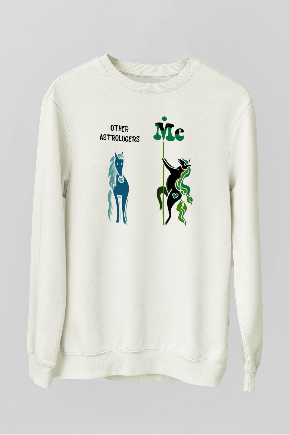 Astrolog Beyaz Unisex Sweatshirt