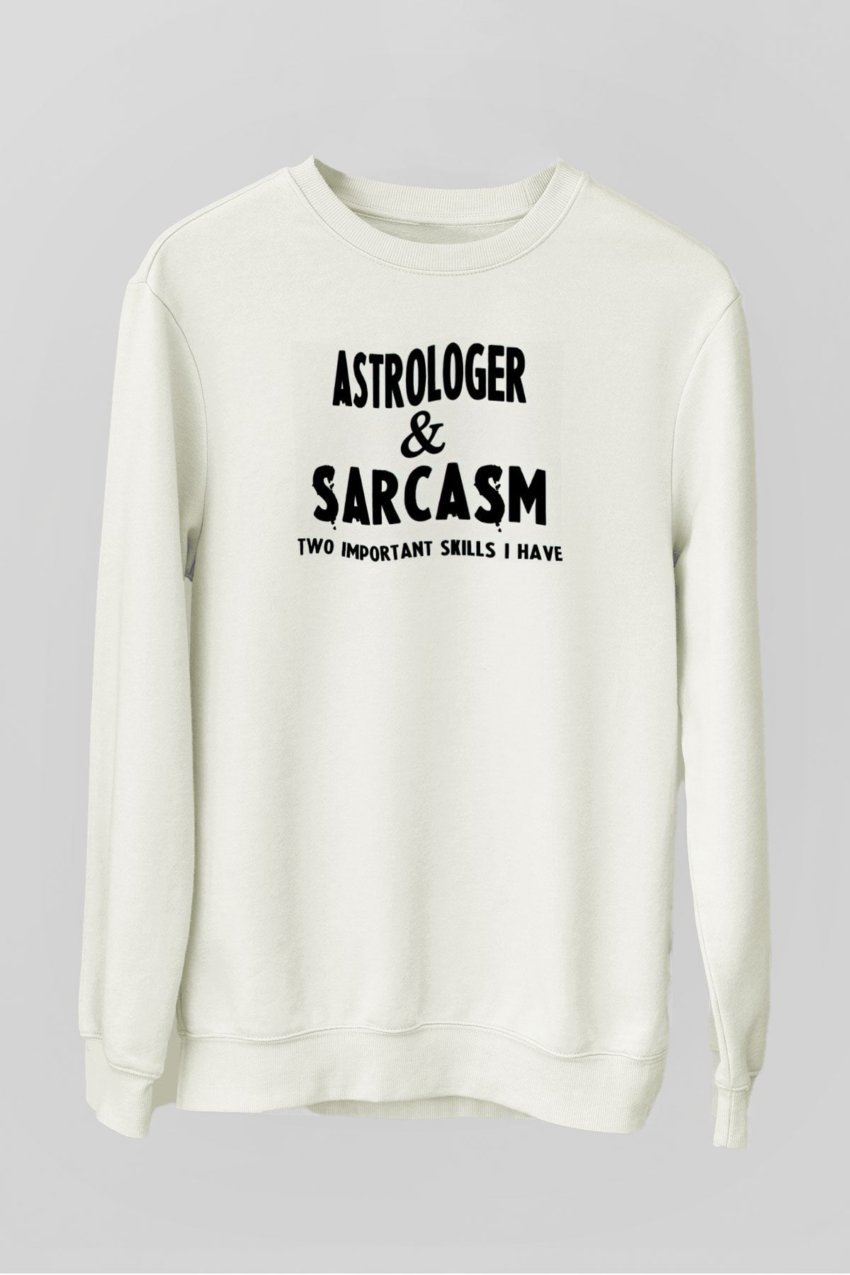 Astrolog Beyaz Unisex Sweatshirt
