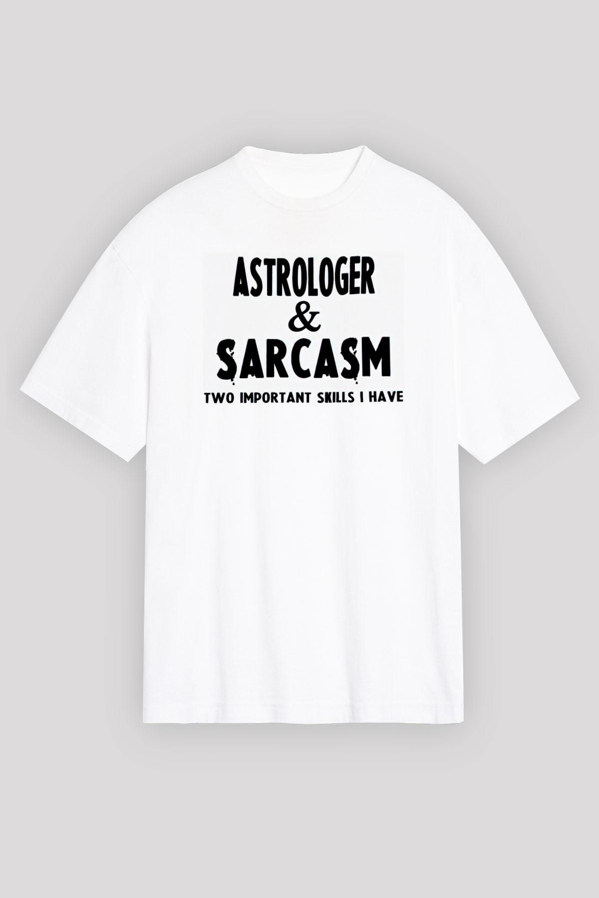 Astrolog Beyaz Unisex Tişört T-Shirt - TişörtFabrikası