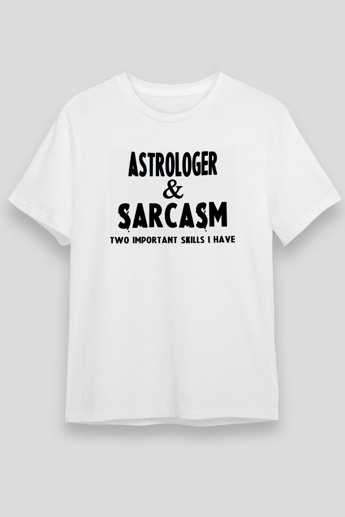 Astrolog Beyaz Unisex Tişört T-Shirt - TişörtFabrikası