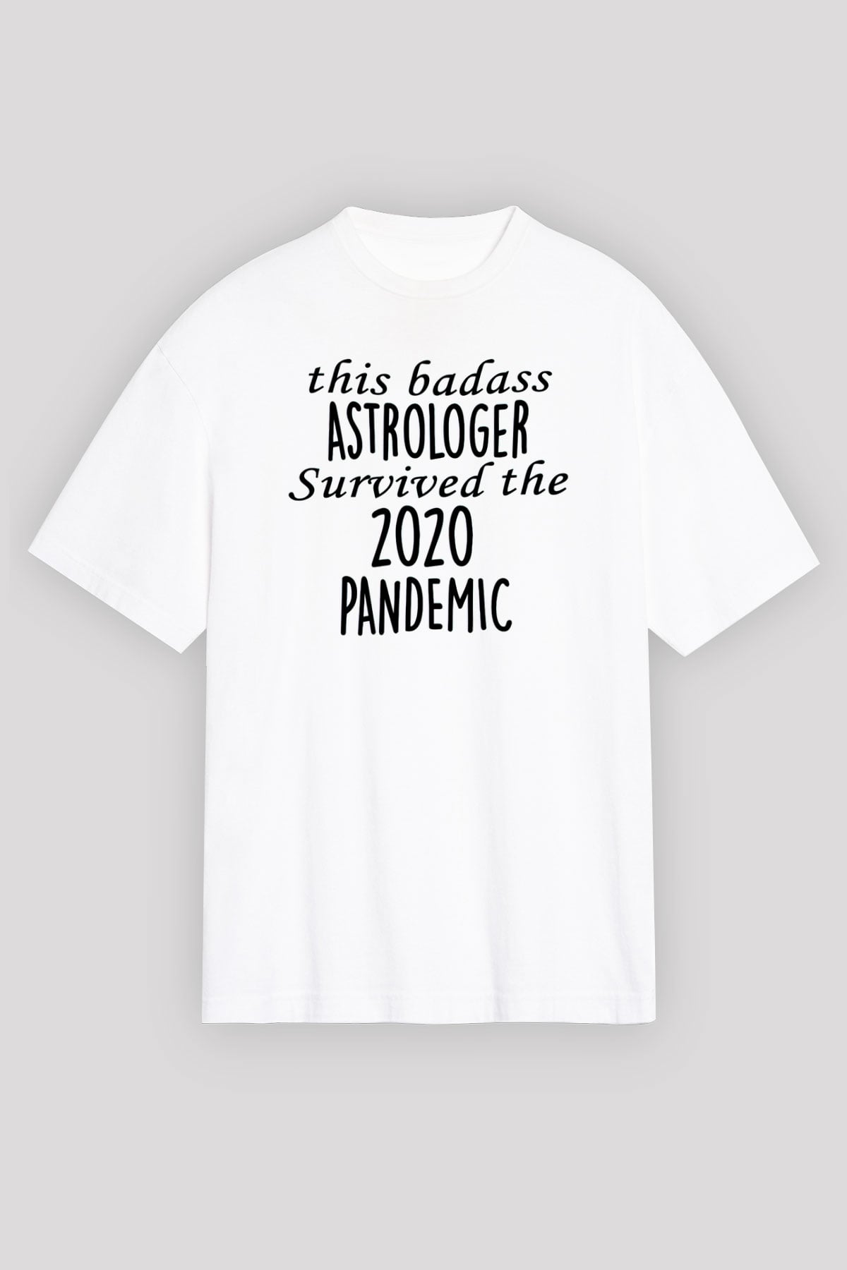 Astrolog Beyaz Unisex Tişört T-Shirt - TişörtFabrikası