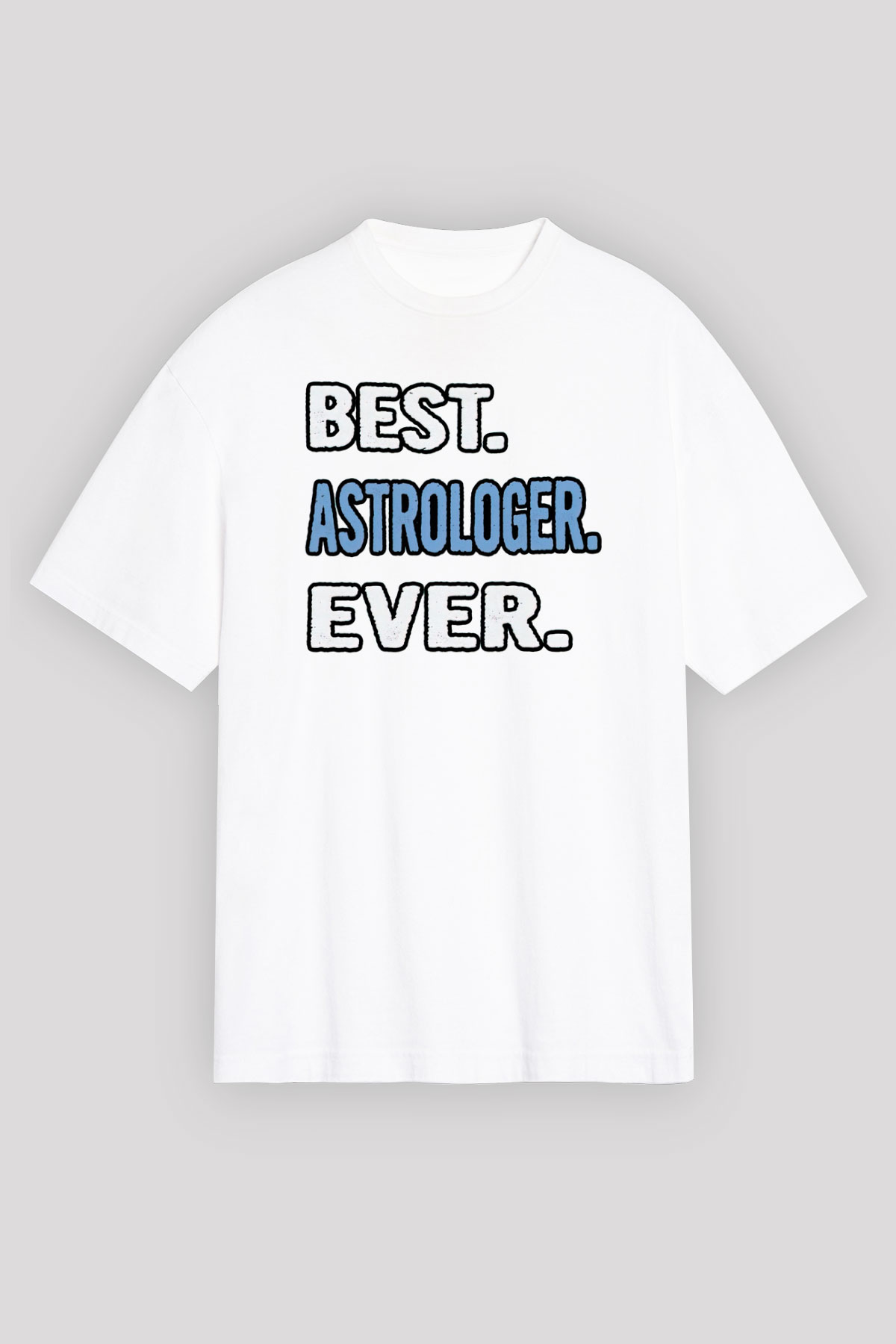 Astrolog Beyaz Unisex Tişört T-Shirt - TişörtFabrikası