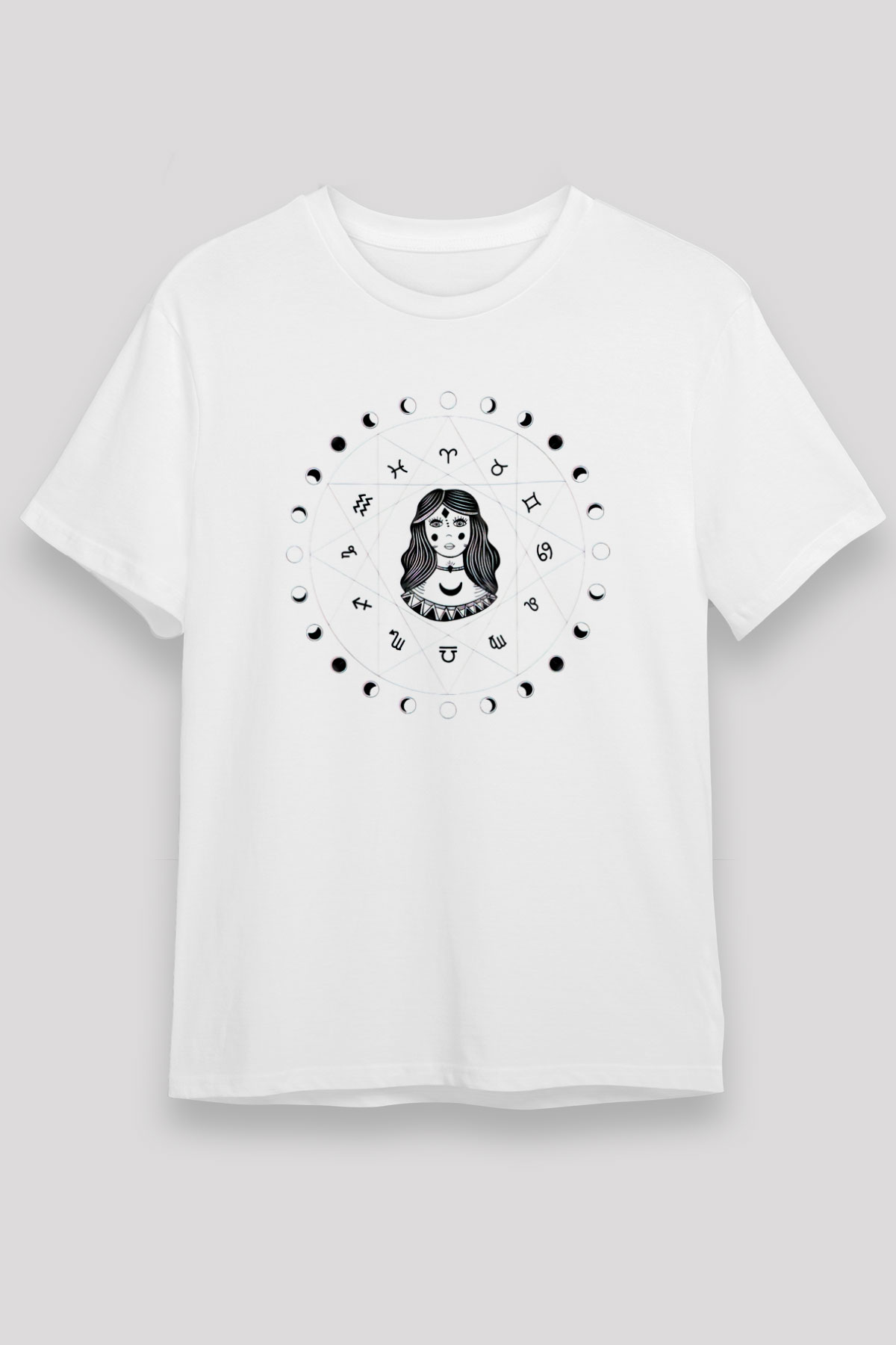 Astrolog Beyaz Unisex Tişört T-Shirt - TişörtFabrikası