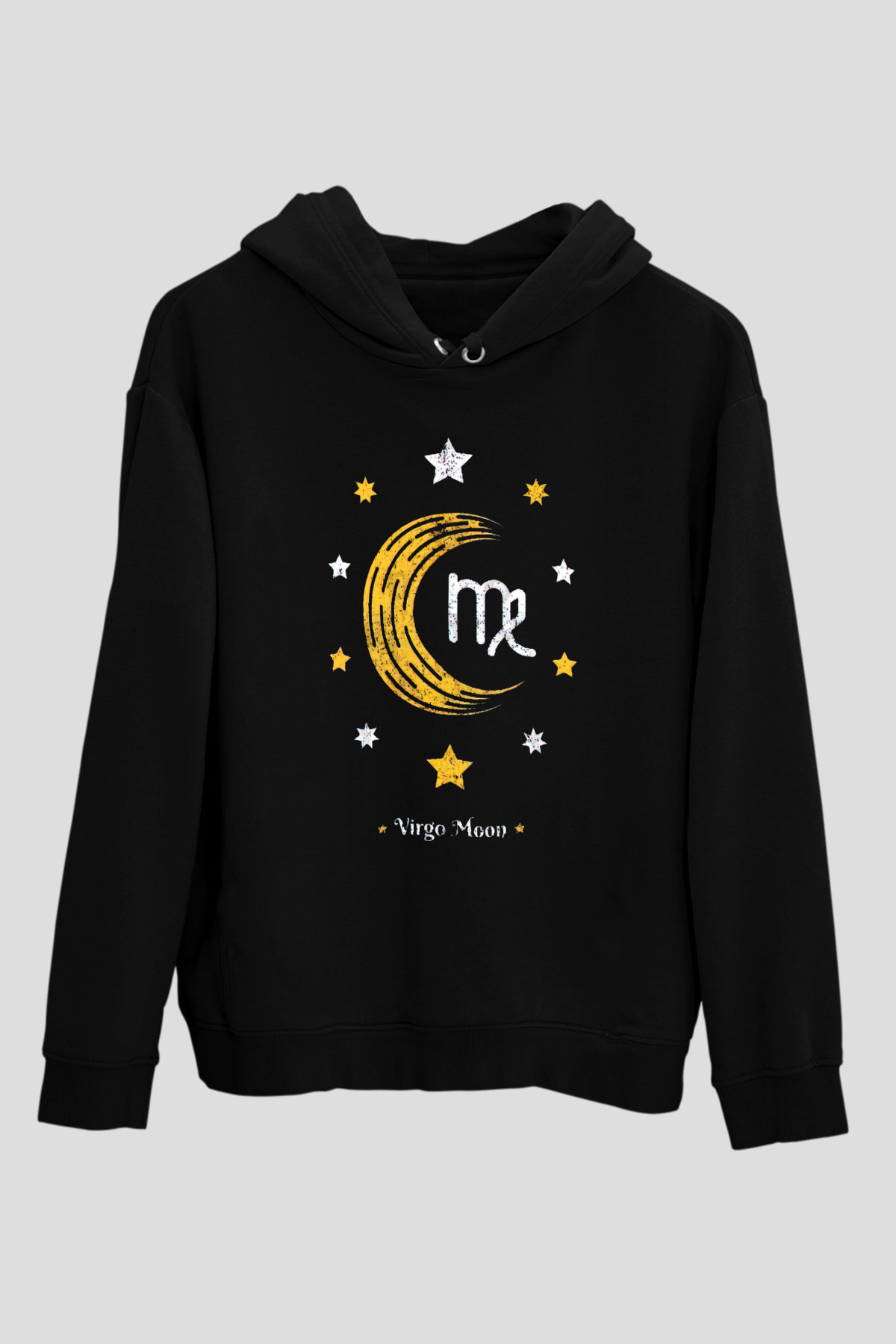 Astrolog Siyah Unisex Kapüşonlu Sweatshirt