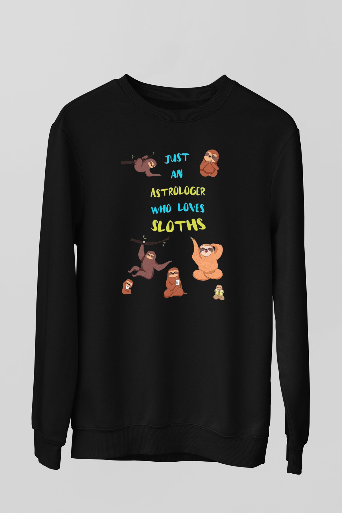 Astrolog Siyah Unisex Sweatshirt