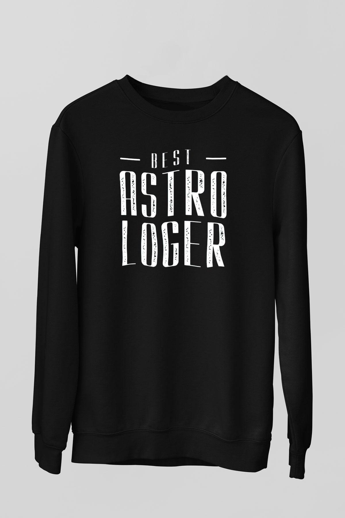 Astrolog Siyah Unisex Sweatshirt
