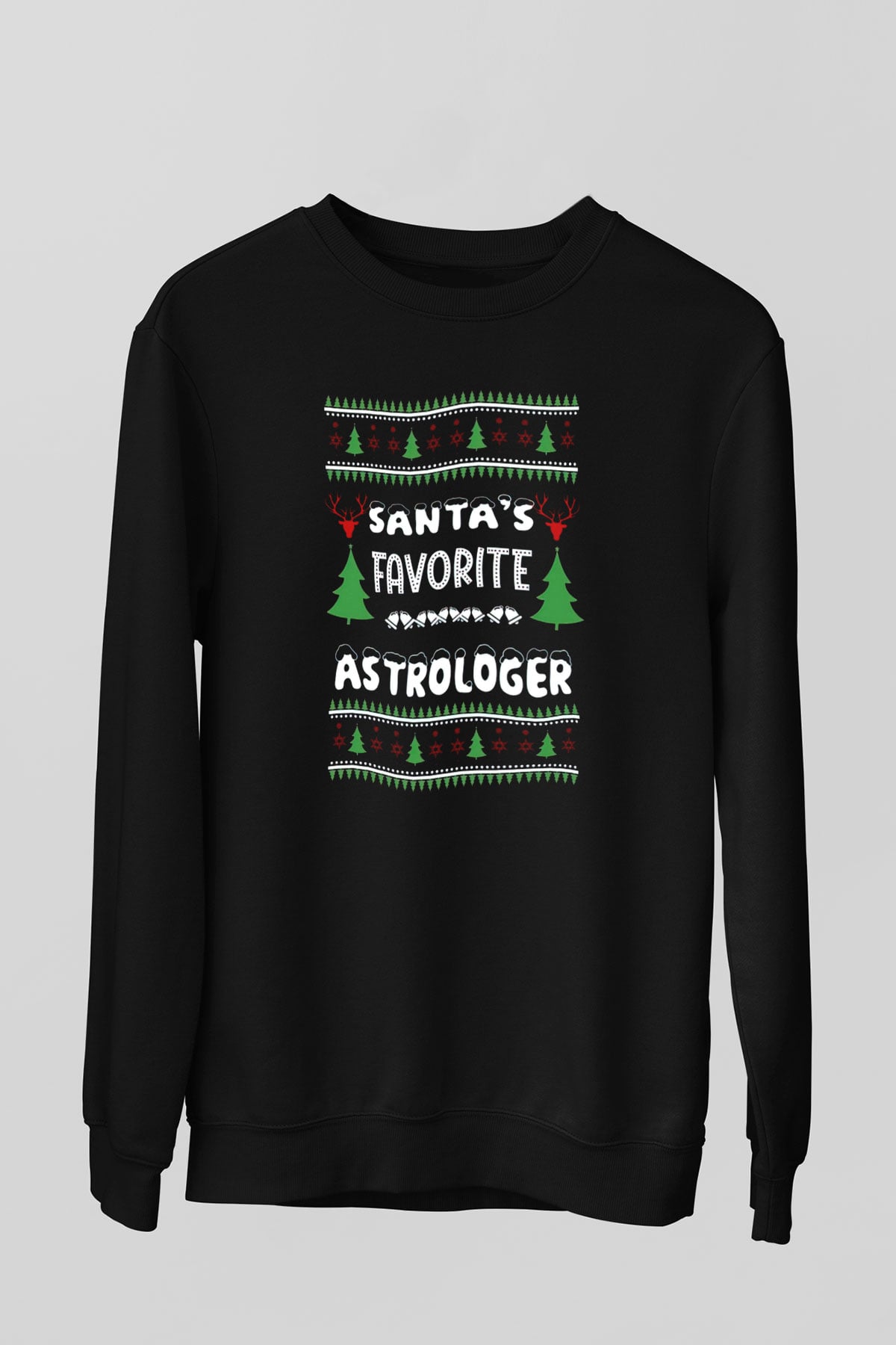 Astrolog Siyah Unisex Sweatshirt