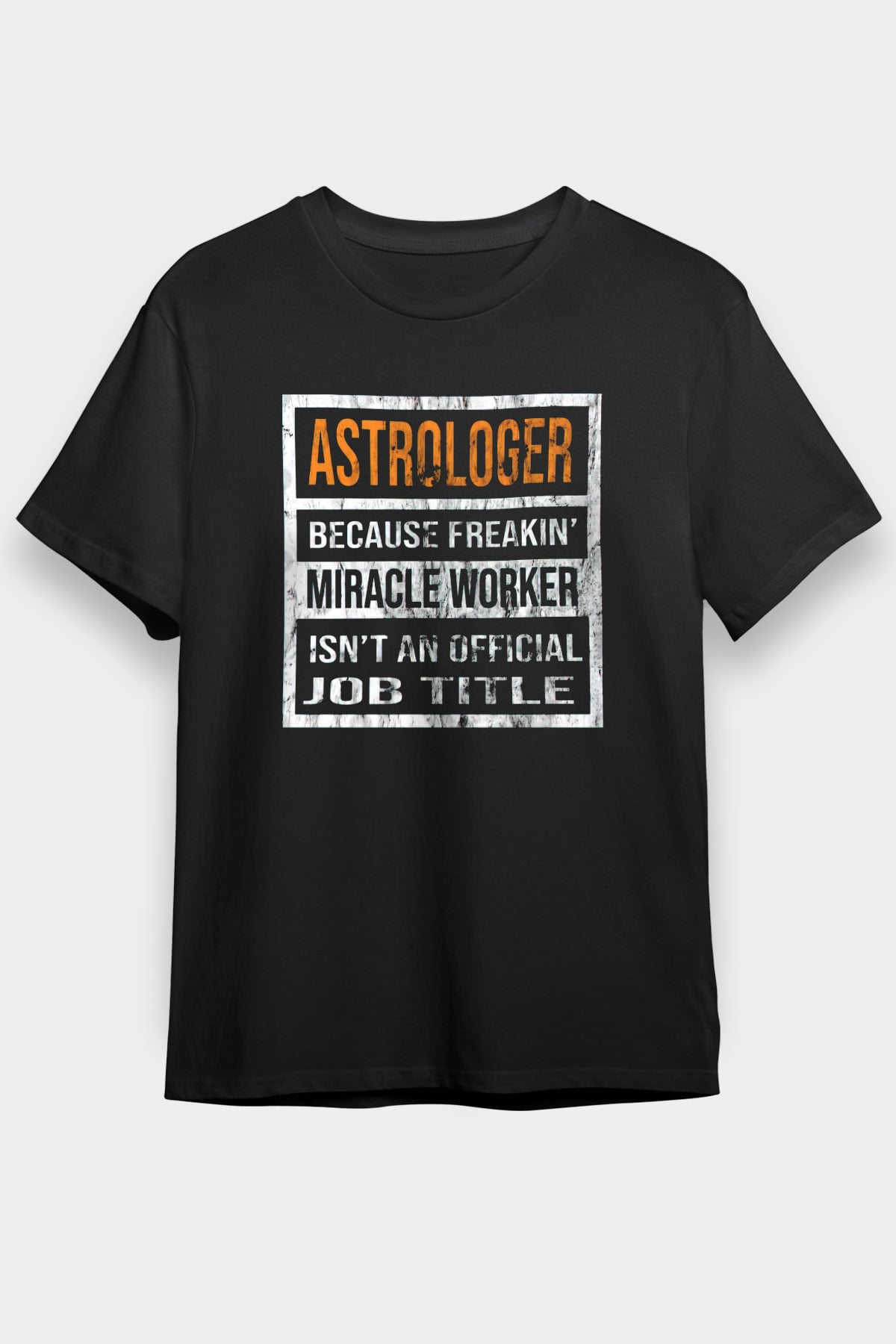 Astrolog Siyah Unisex Tişört T-Shirt - TişörtFabrikası