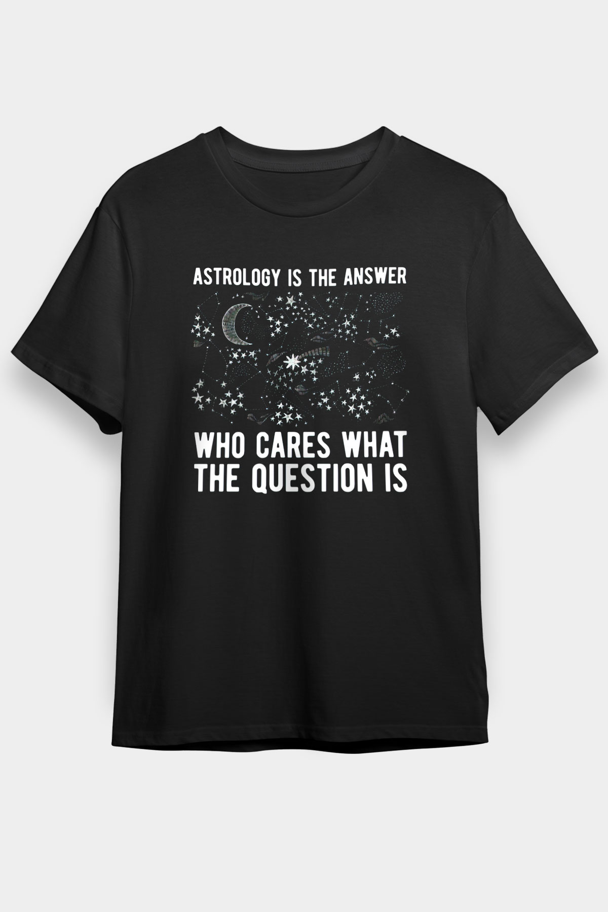 Astrolog Siyah Unisex Tişört T-Shirt - TişörtFabrikası