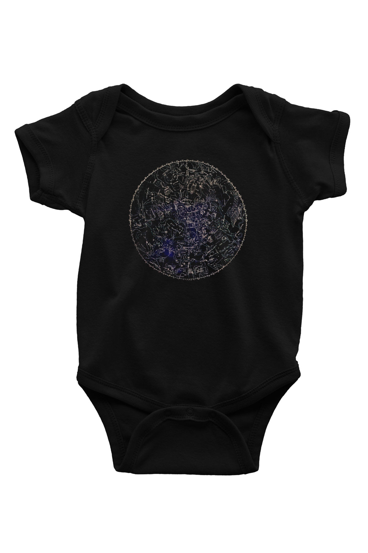 Astronom Siyah Bebek Body - Zıbın