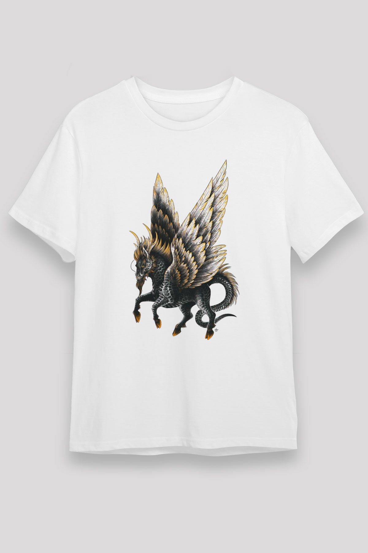 At Beyaz Unisex Tişört T-Shirt - TişörtFabrikası
